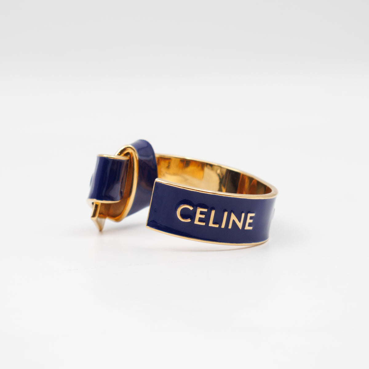 Ribbon Knotted Cuff Bracelet Navy