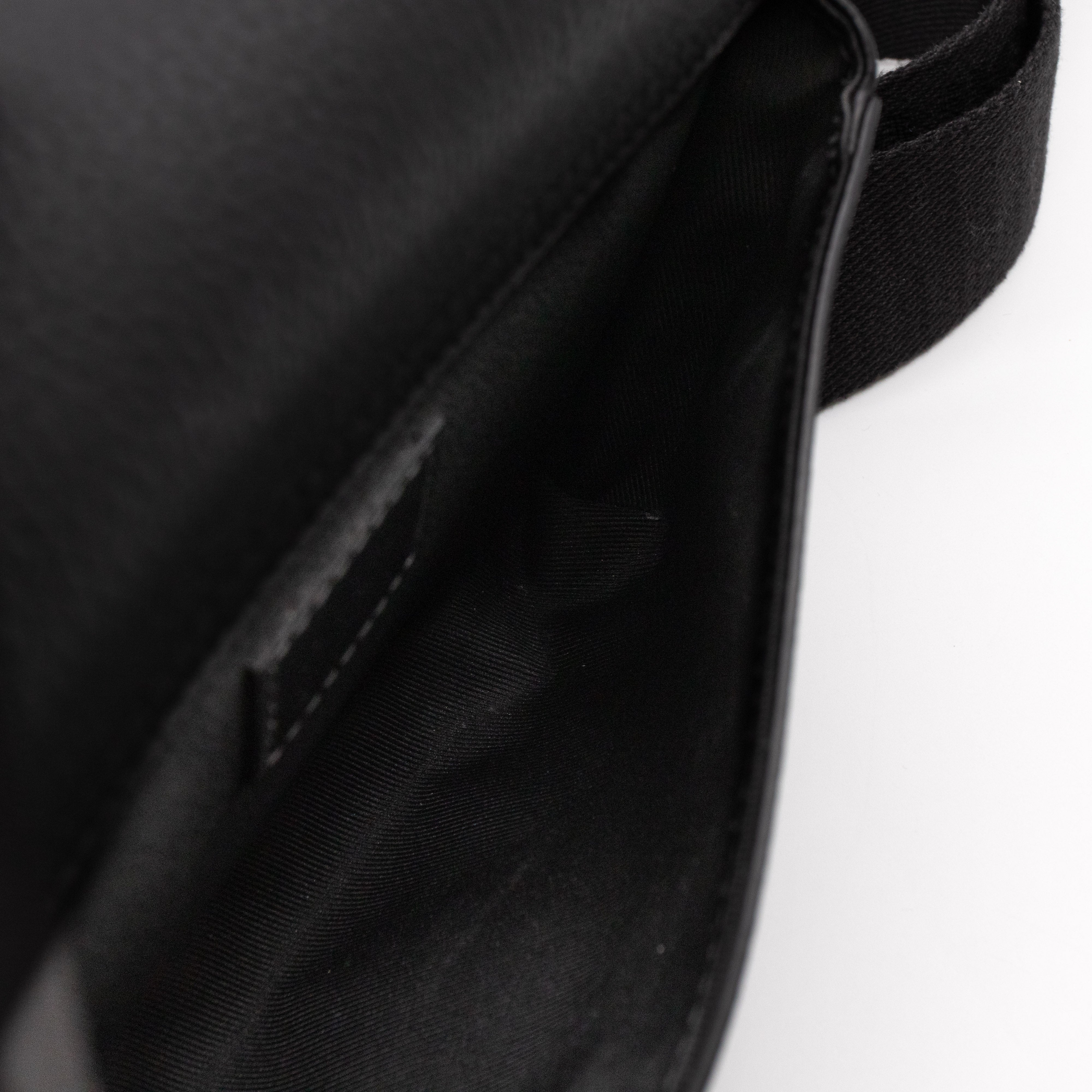 LV Aerogram Takeoff Sling Bag Black Leather