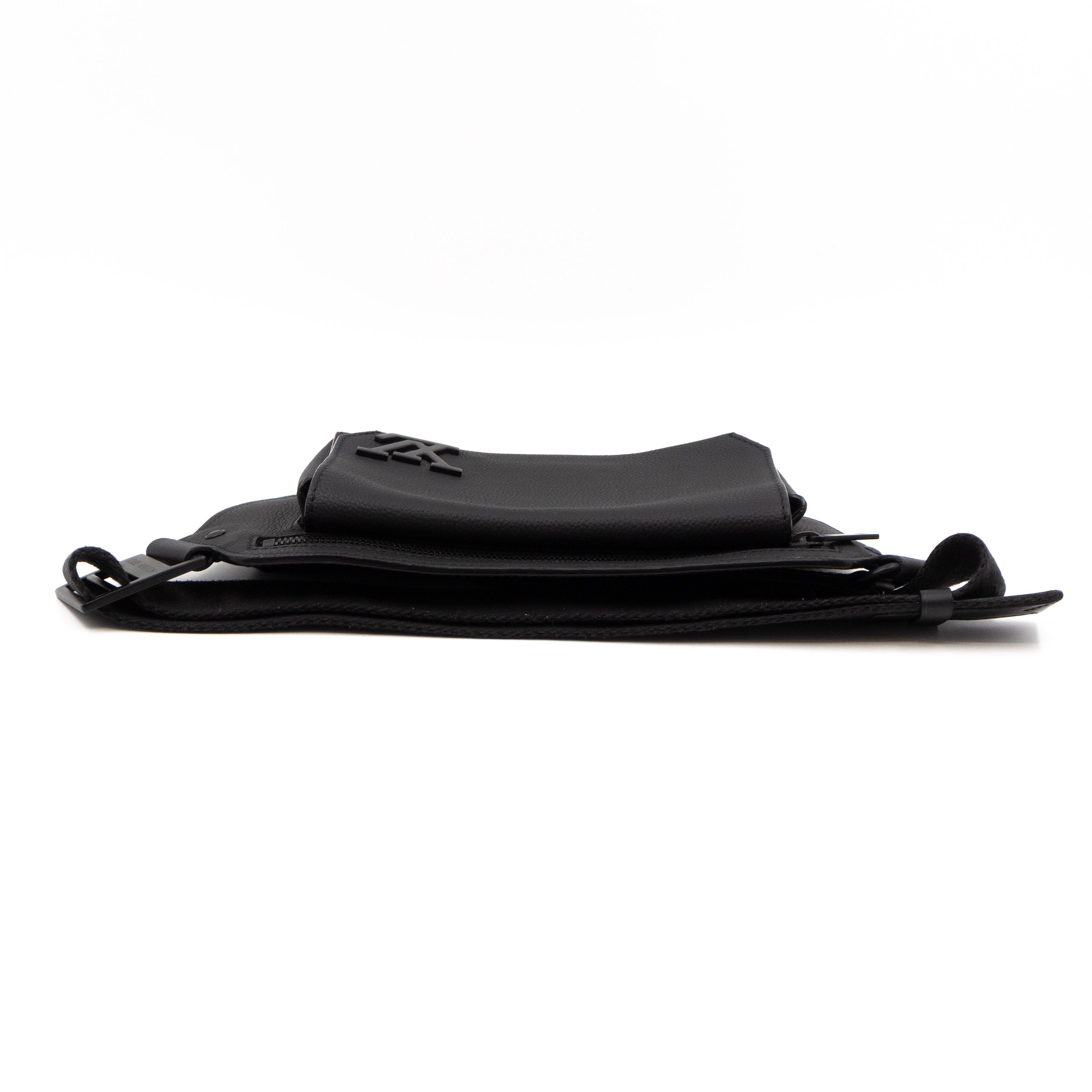 LV Aerogram Takeoff Sling Bag Black Leather