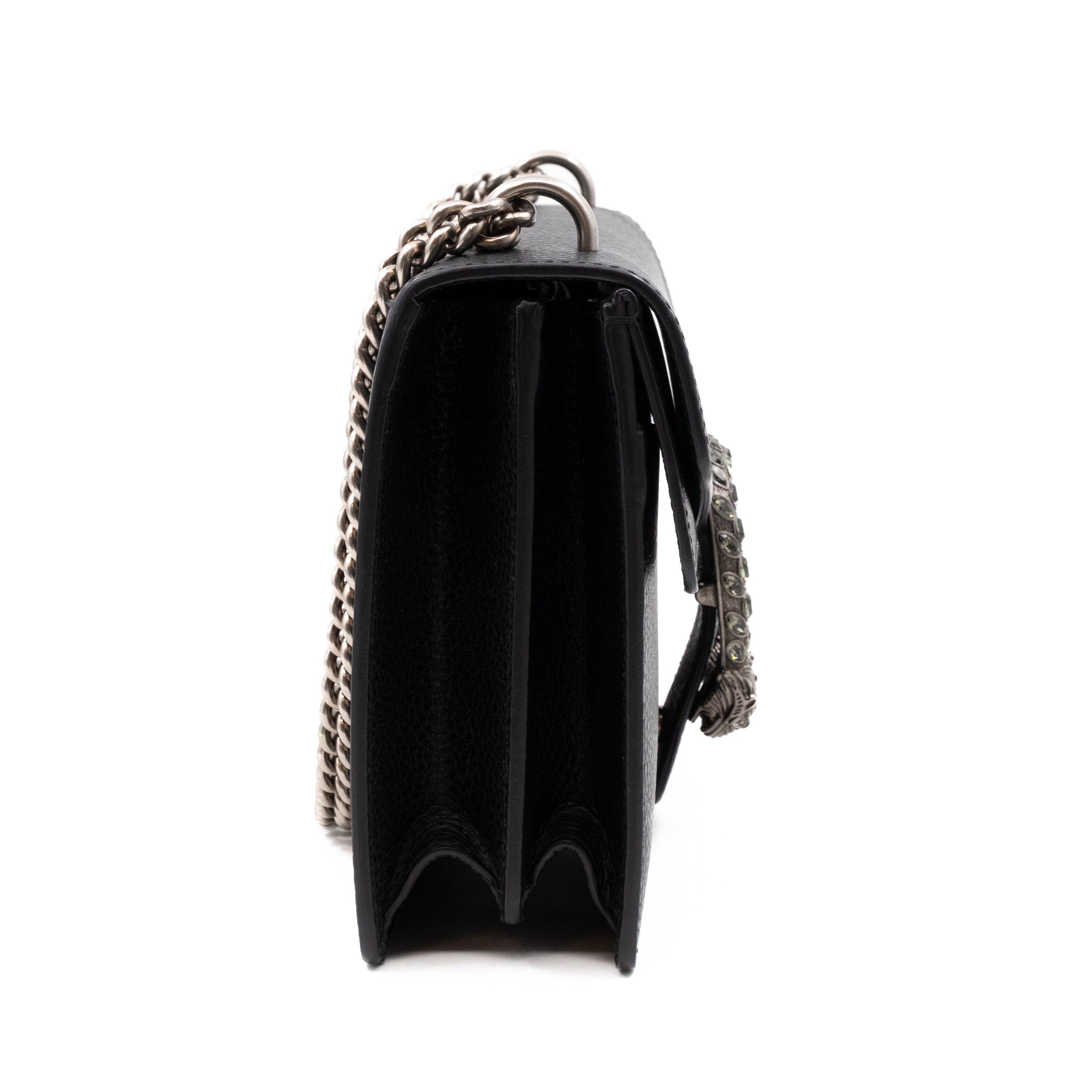 Dionysus Small Black Leather