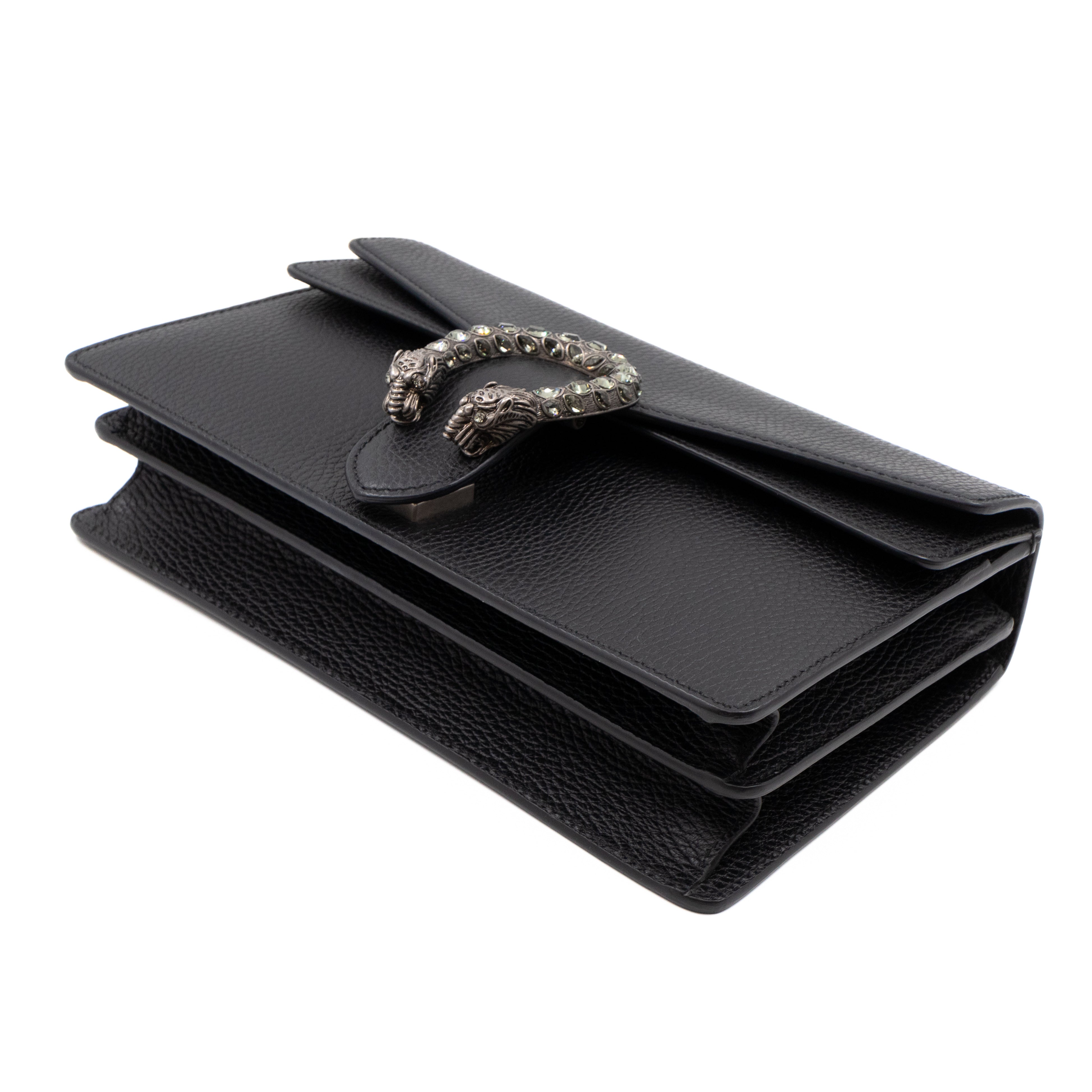Dionysus Small Black Leather