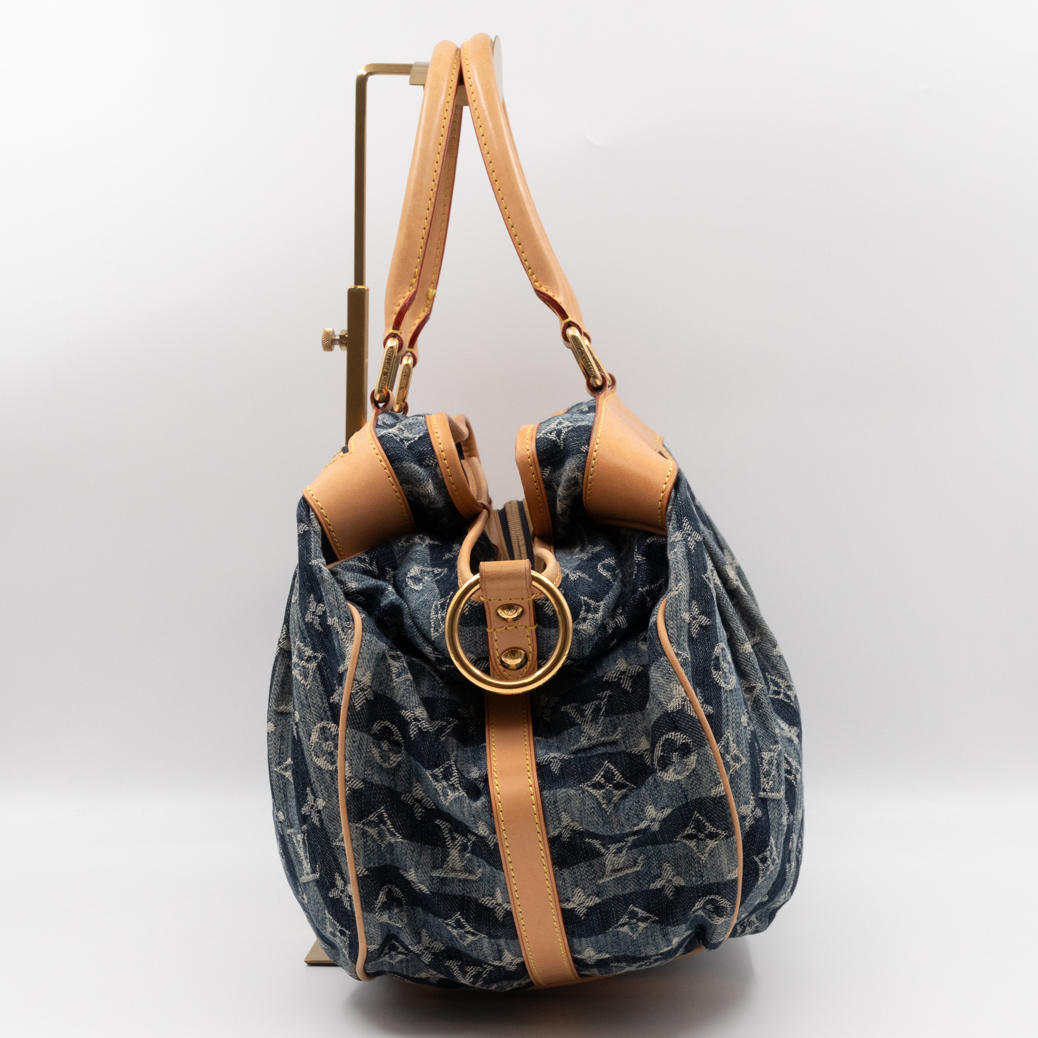 Porte Epaule Cruise Raye Cabas GM Blue Denim
