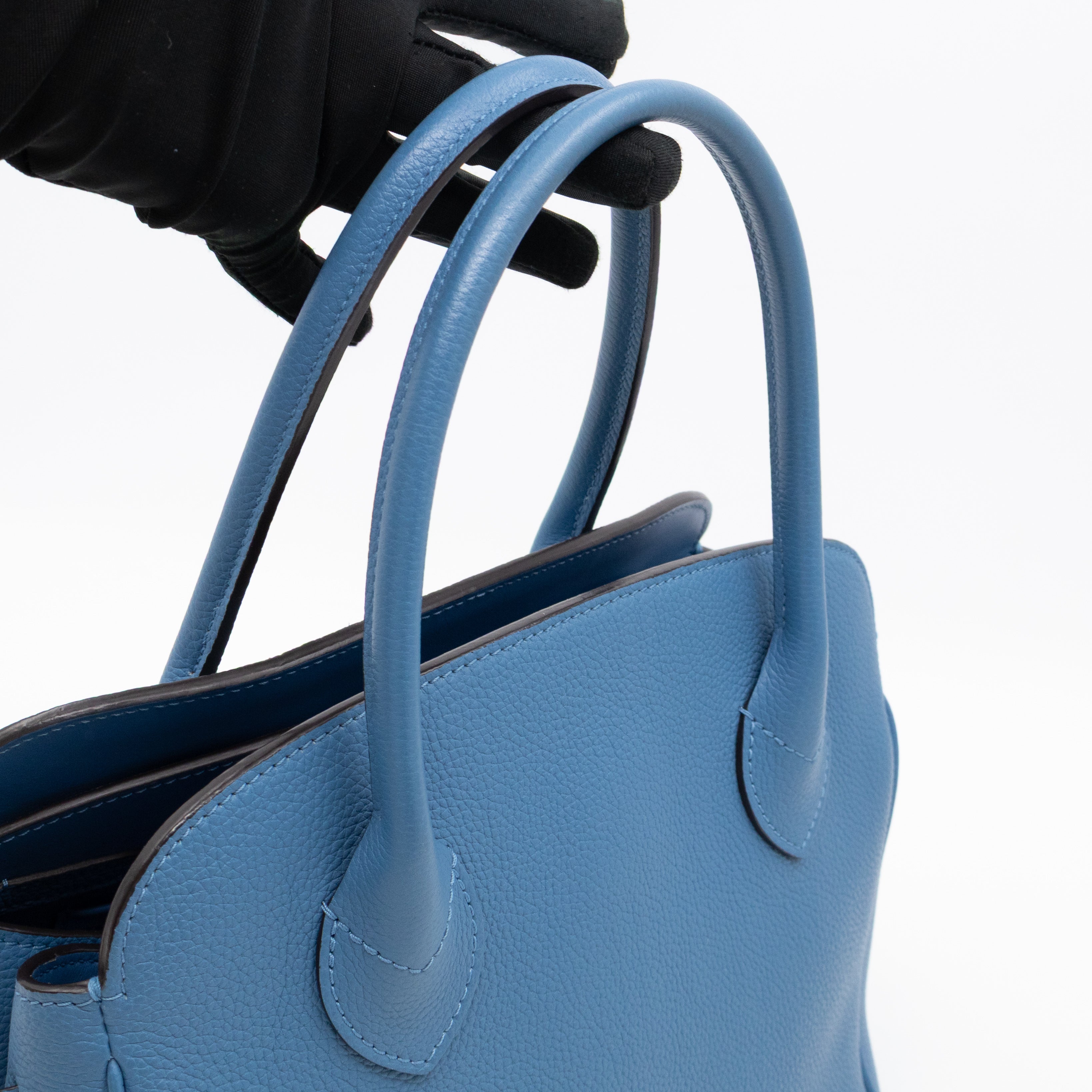 Milla PM Bleu Denim Veau Nuage Leather