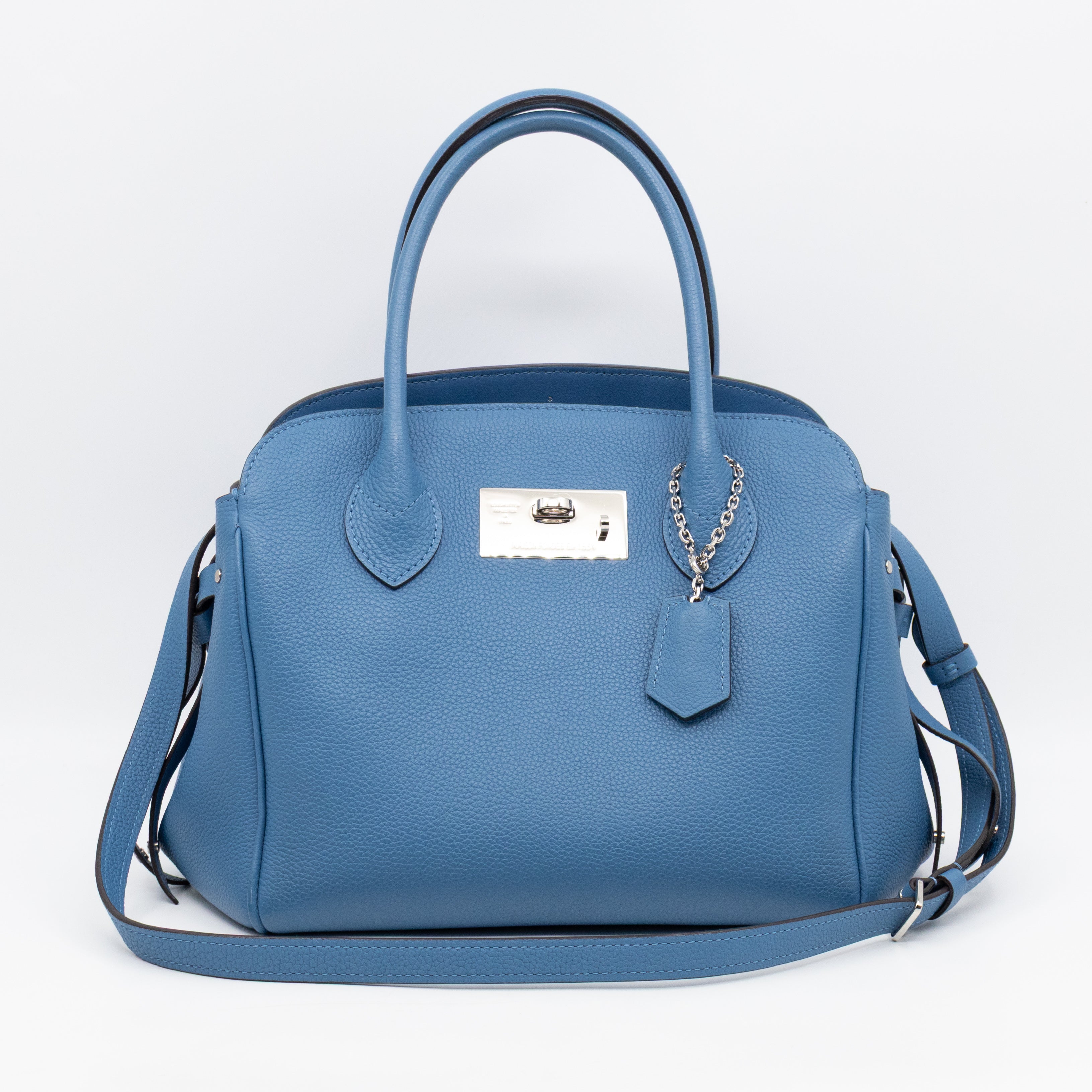 Milla PM Bleu Denim Veau Nuage Leather