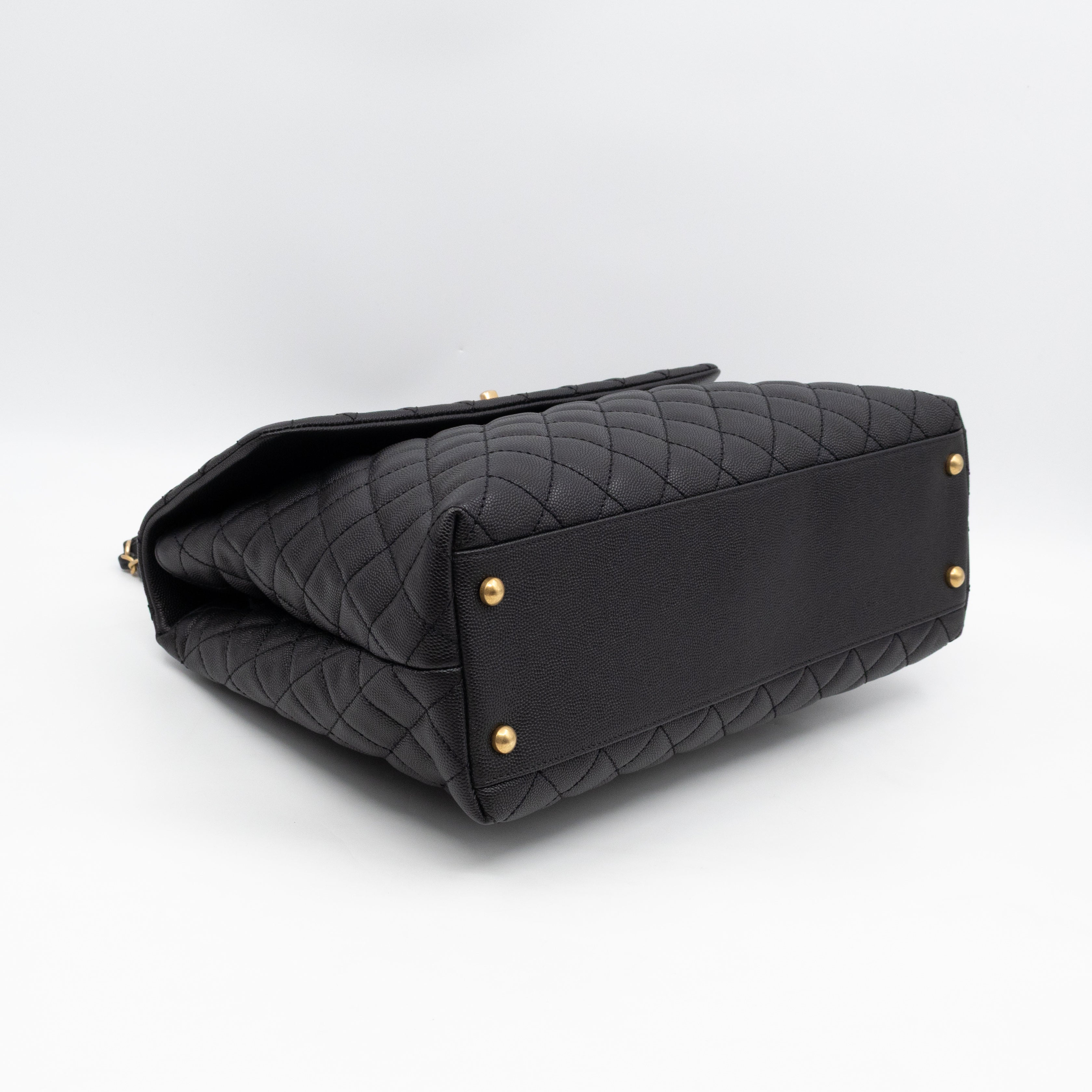 Coco Handle Large Black Caviar