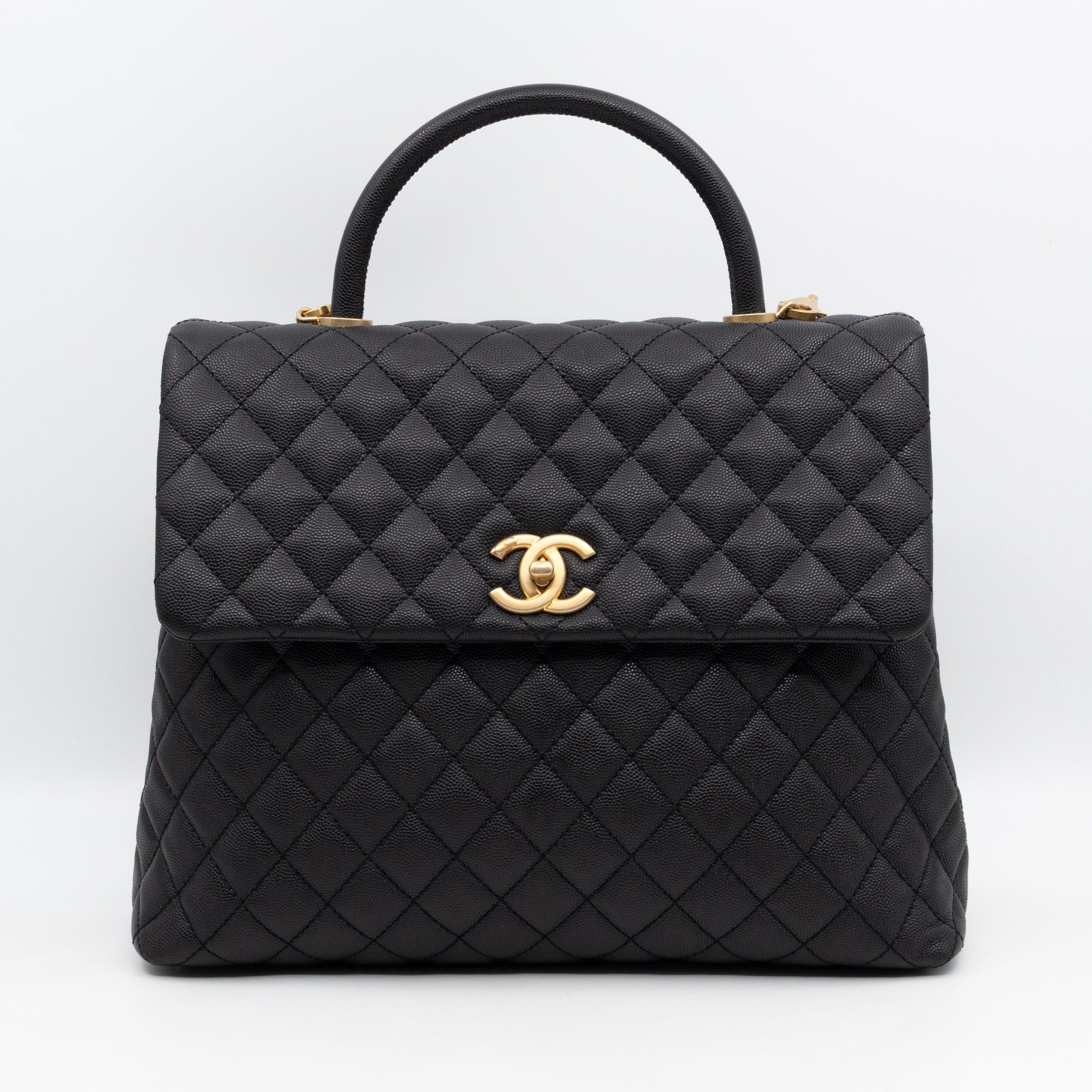 Coco Handle Large Black Caviar