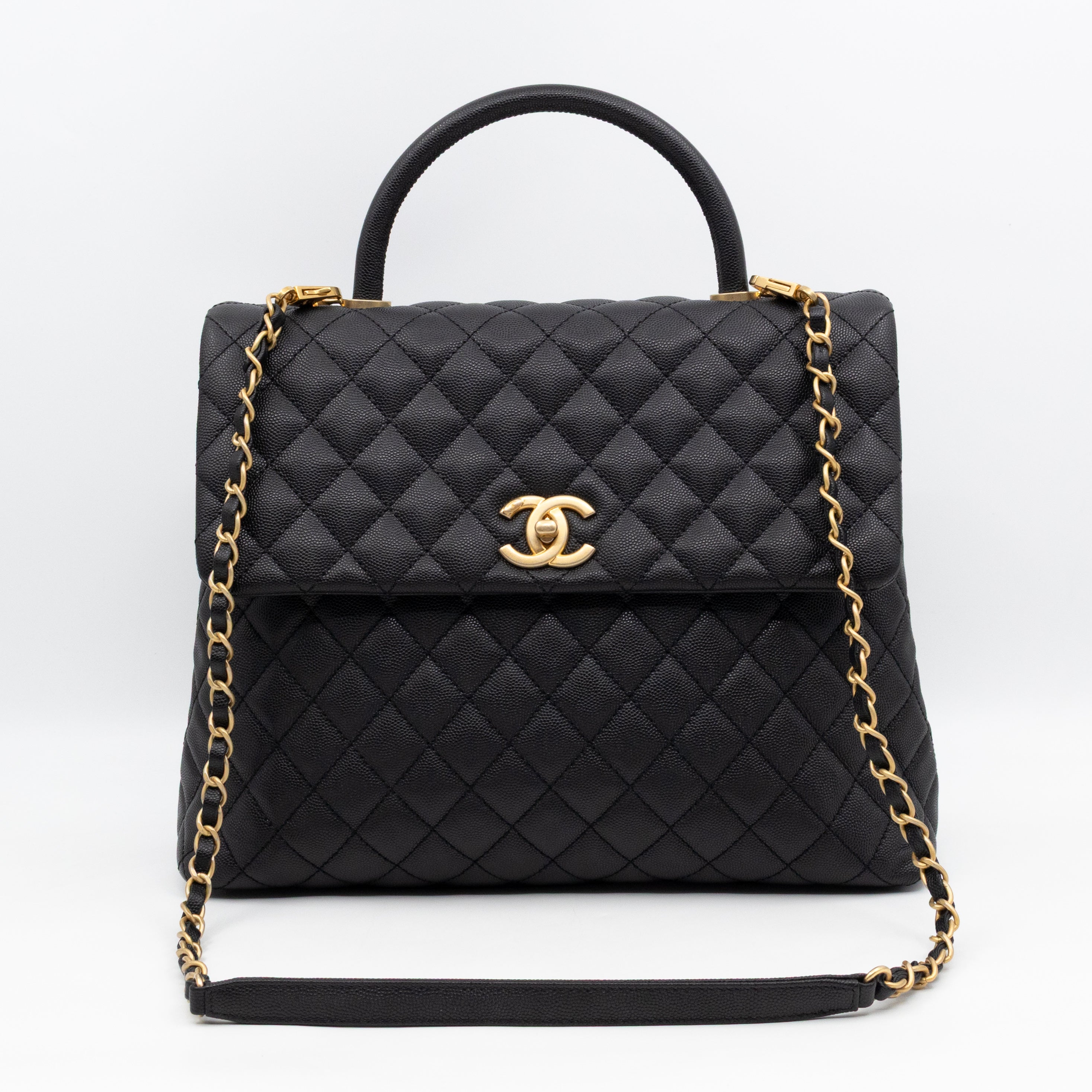 Coco Handle Large Black Caviar