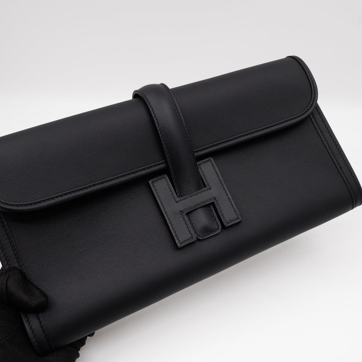 Jige Elan 29 Clutch Black Swift Leather