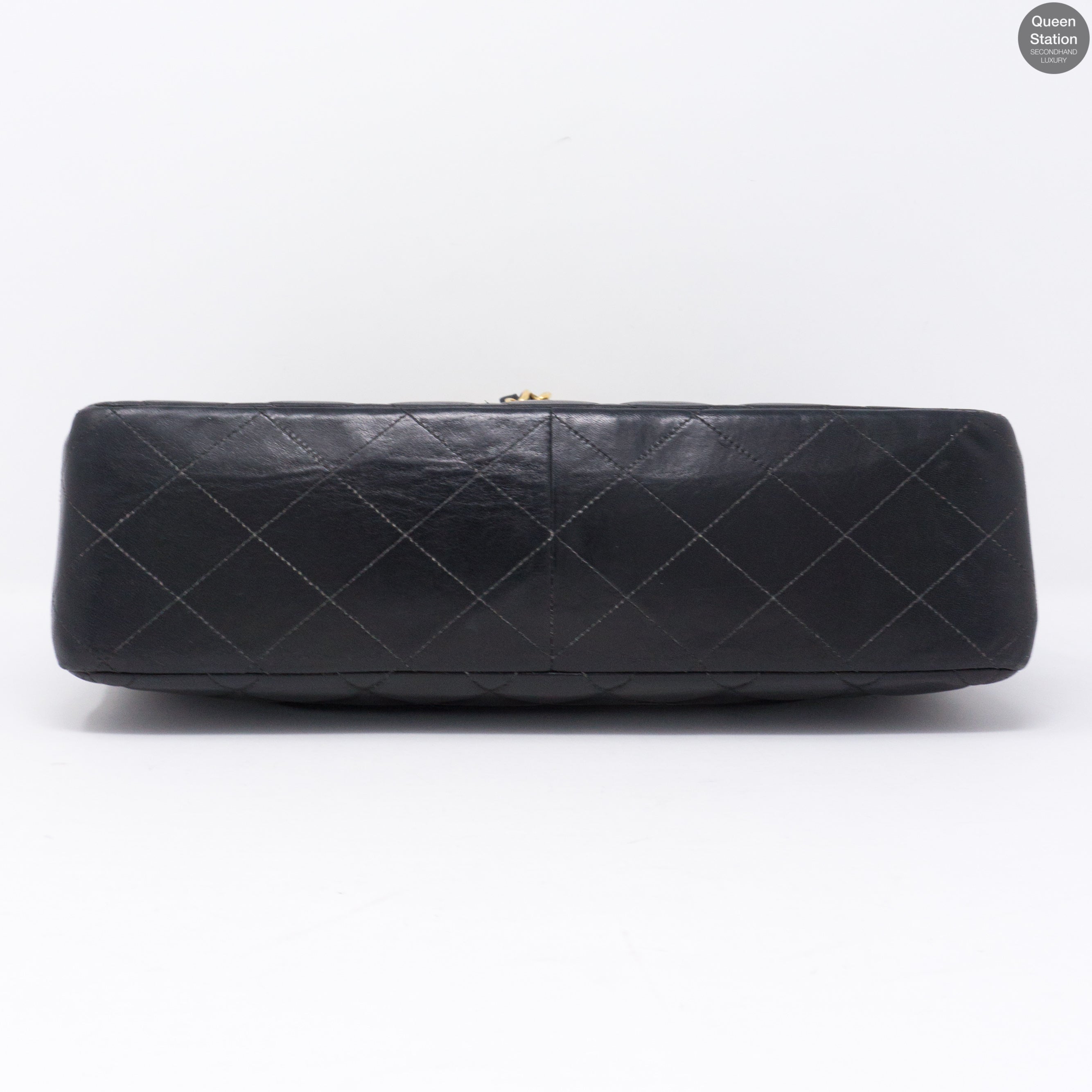 Vintage Black Jumbo Flap Bag