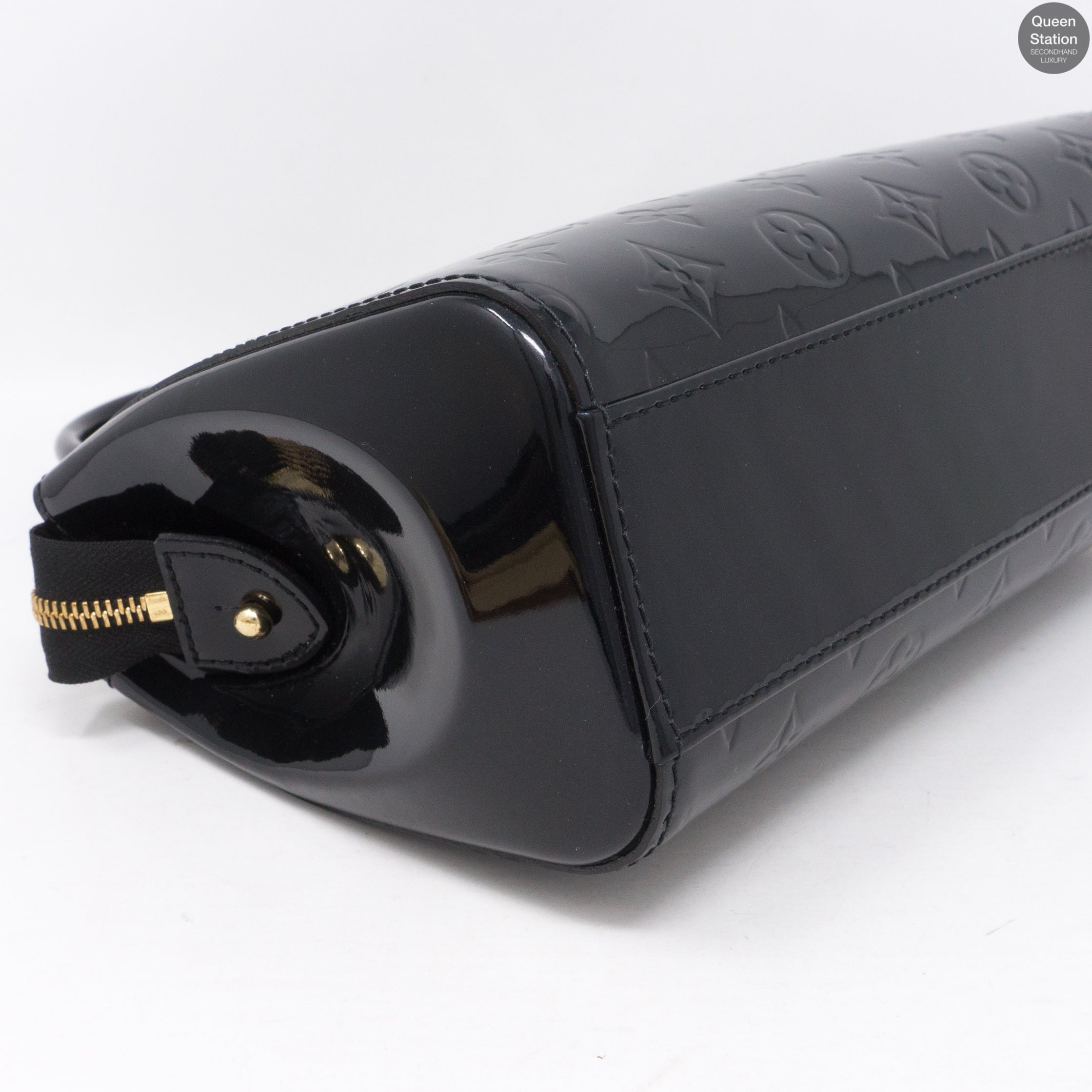 Brea PM Black Vernis Leather