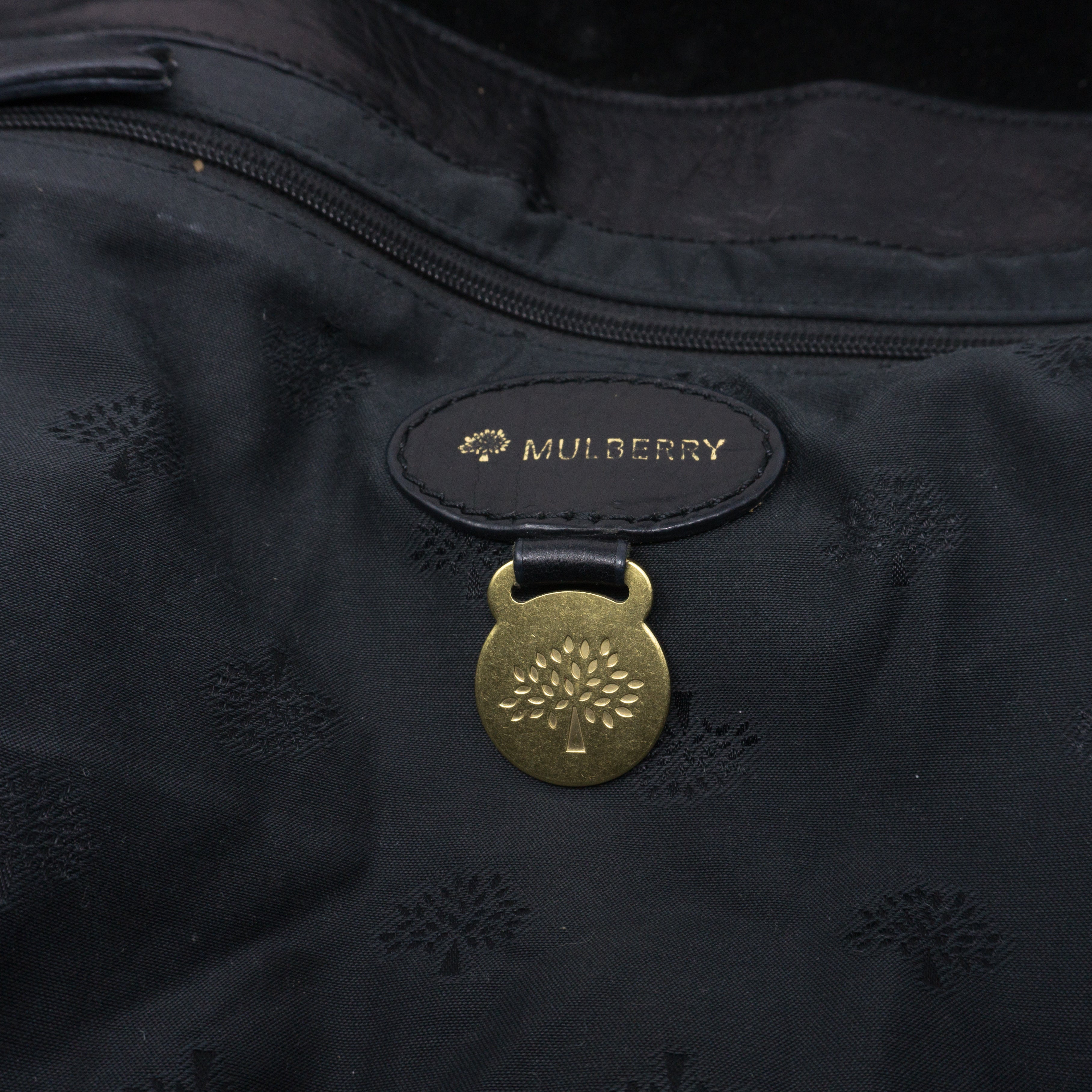 Alexa Oversized Black Leather