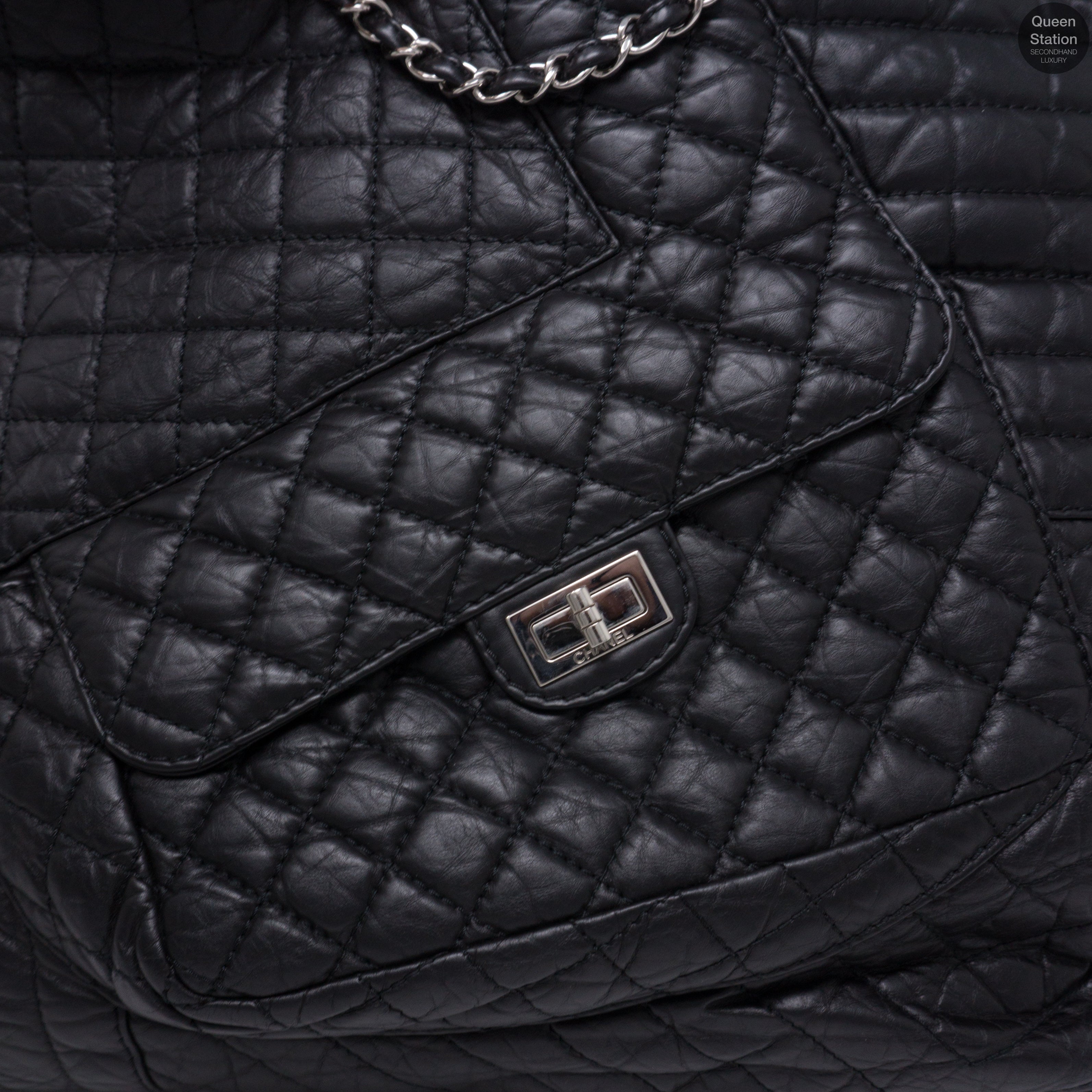 Jumbo XL 10A Quilted Leather Tote Bag