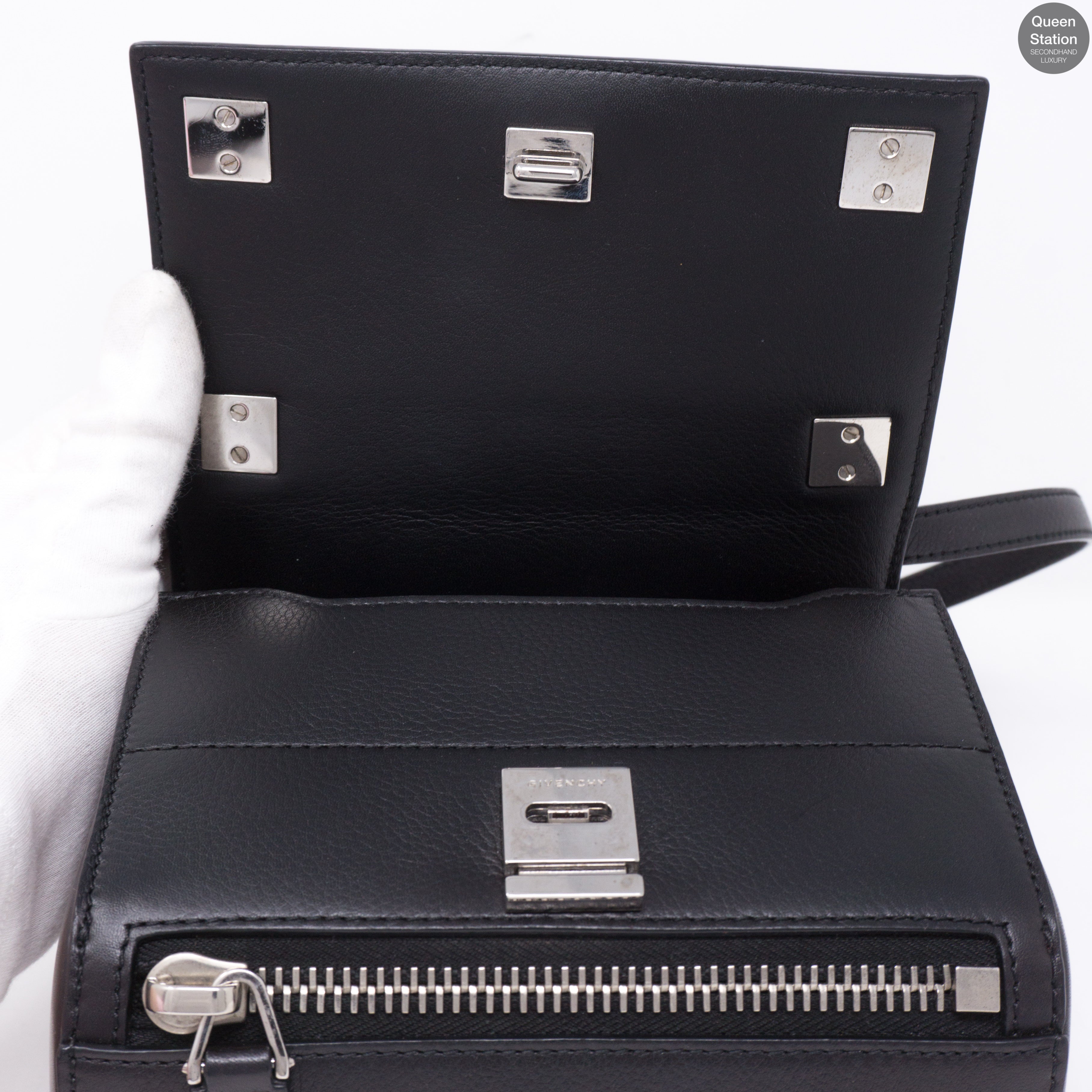 Pandora Box Mini Black Leather