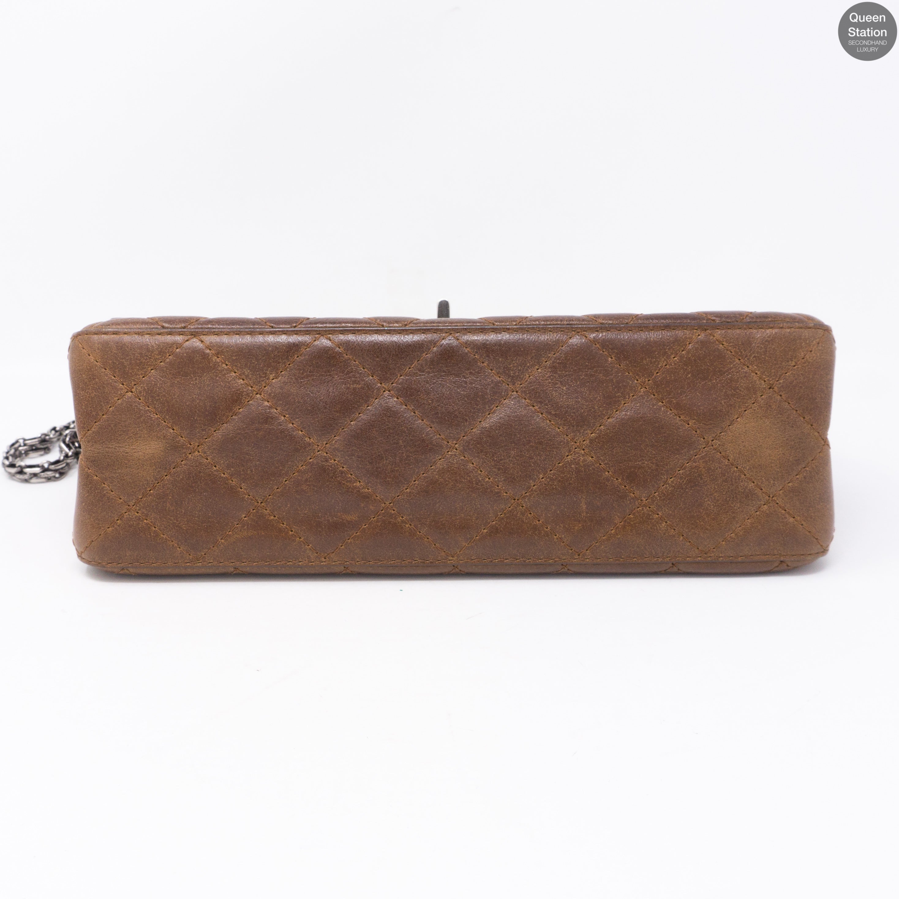 Reissue 2.55 226 Double Flap Bag Distressed Leather