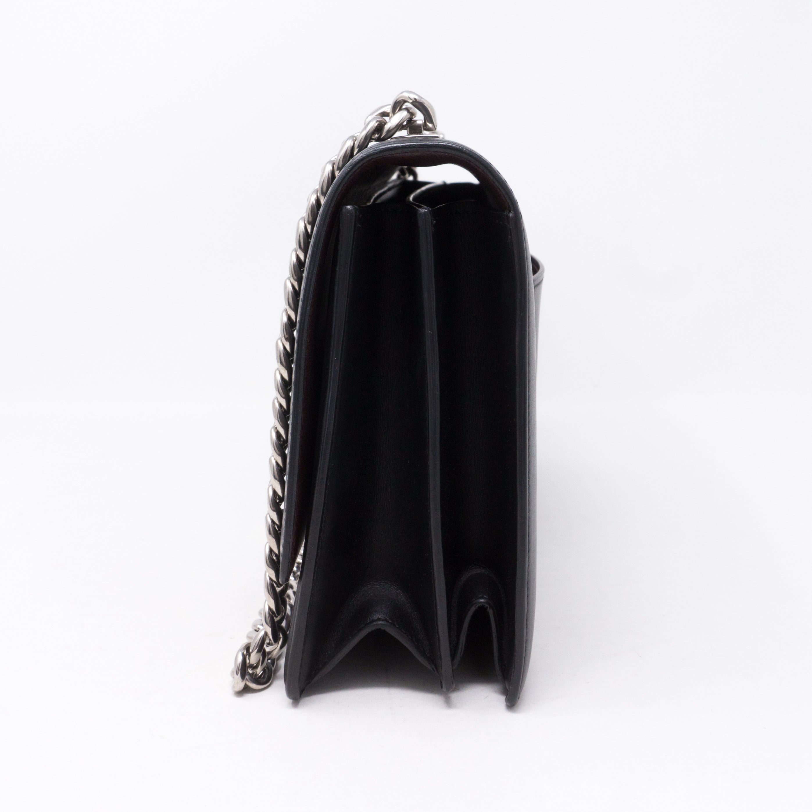Medium Case Shoulder Bag Black Leather