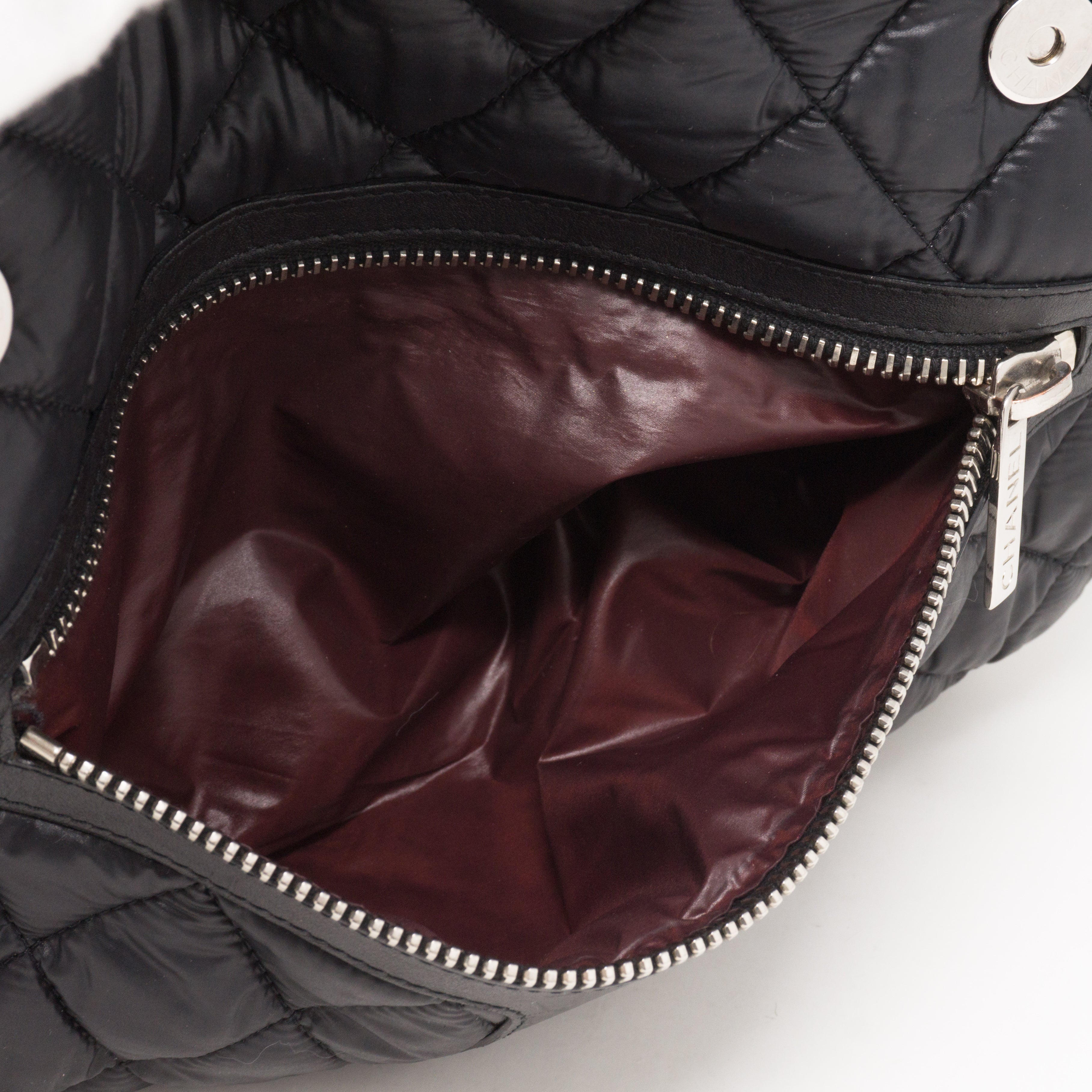 Coco Cocoon Black Quilted Nylon Backpack