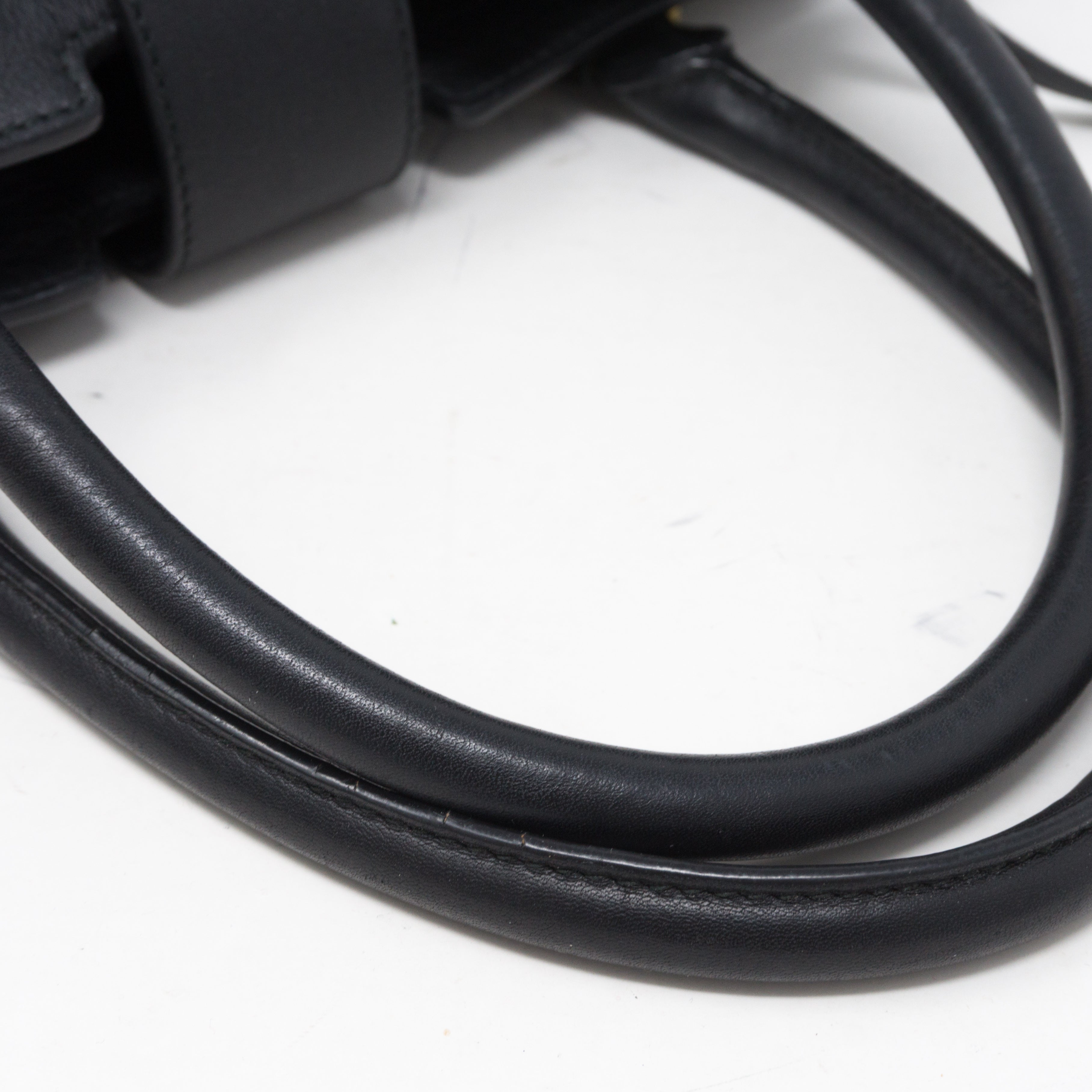 Cabas Classique Y Black Leather