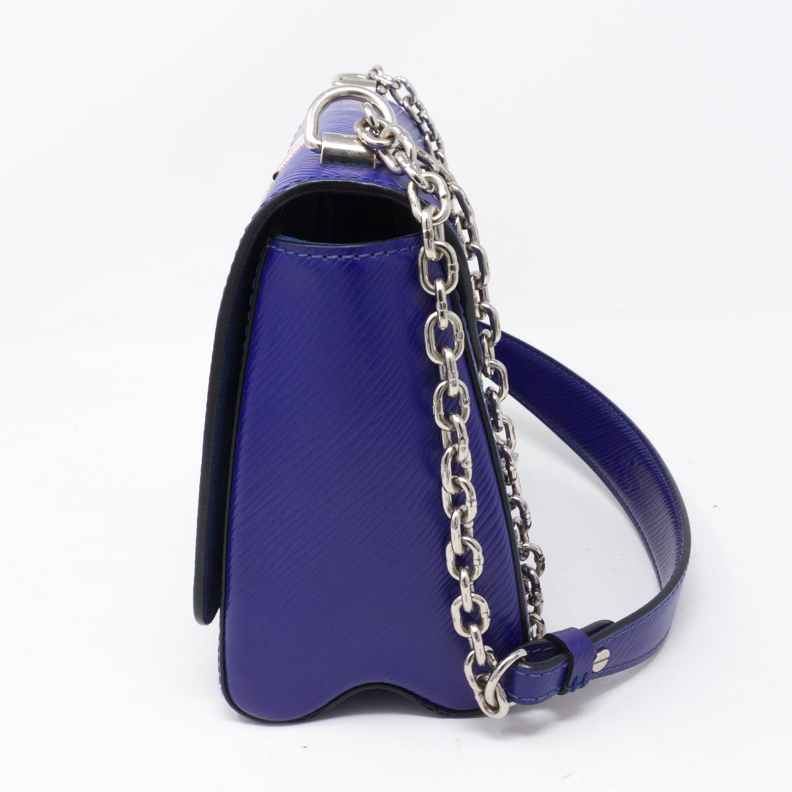 Twist MM Flamingo Blue Epi Leather