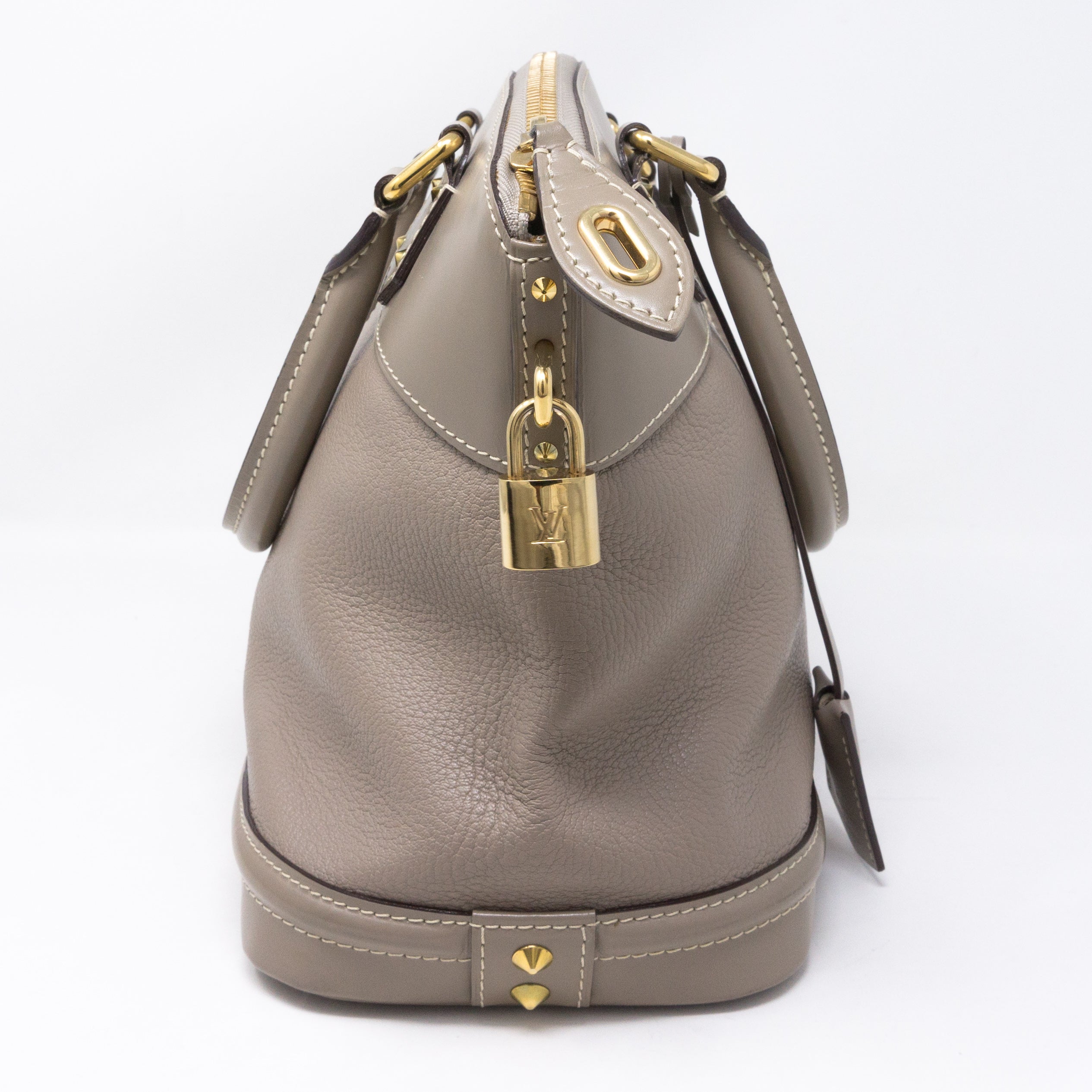 Suhali Lockit PM Greige Leather
