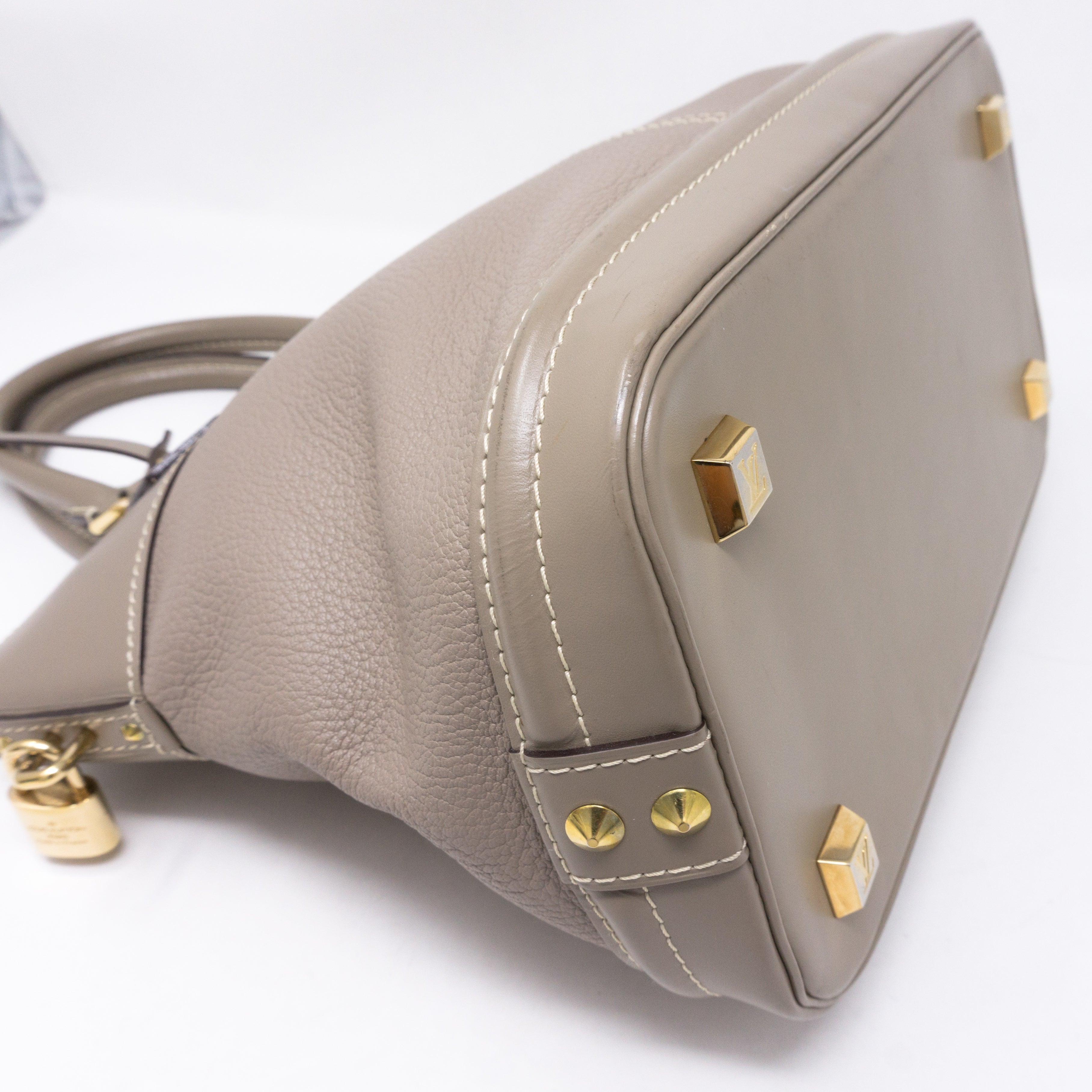 Suhali Lockit PM Greige Leather