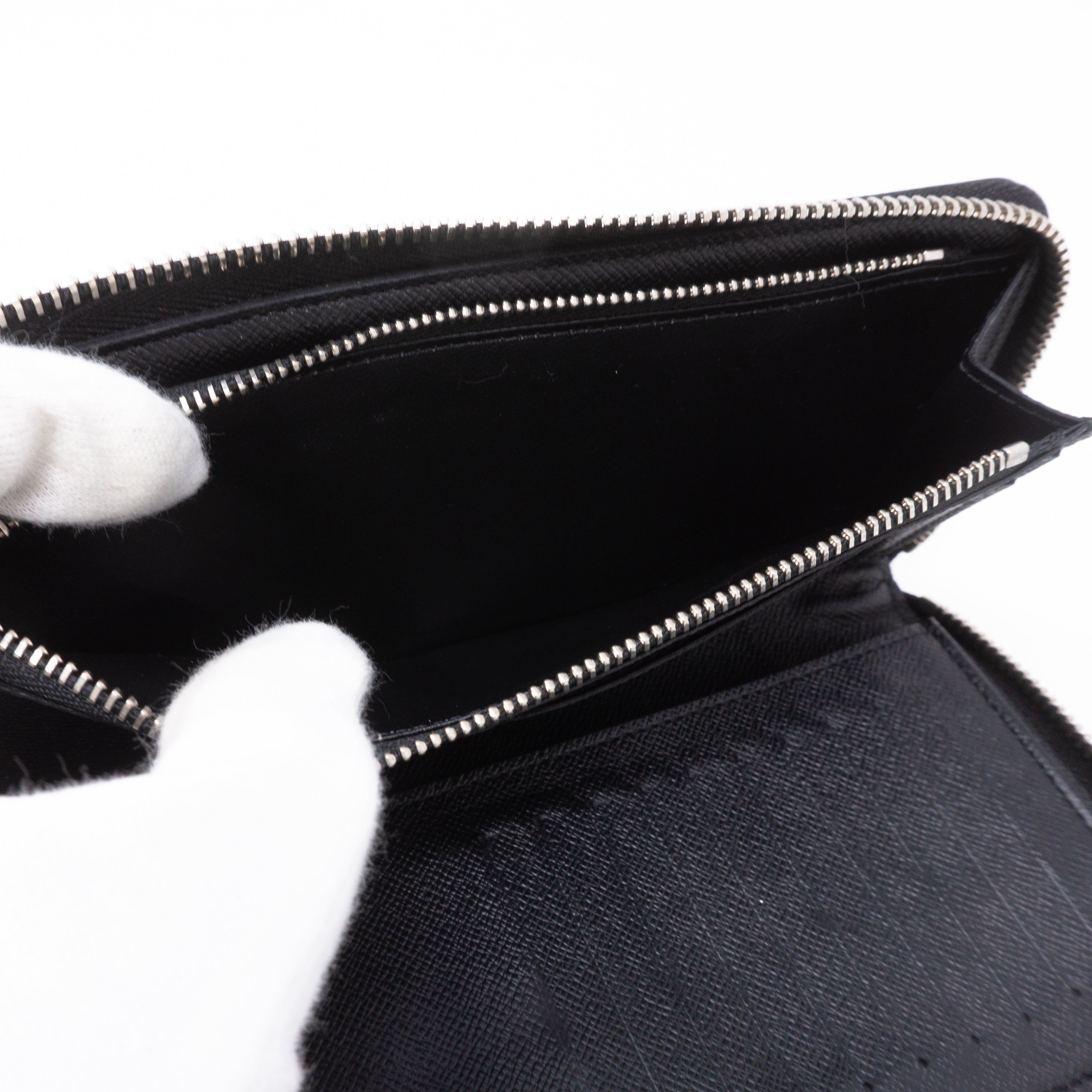 Zippy Vertical Wallet Damier Graphite