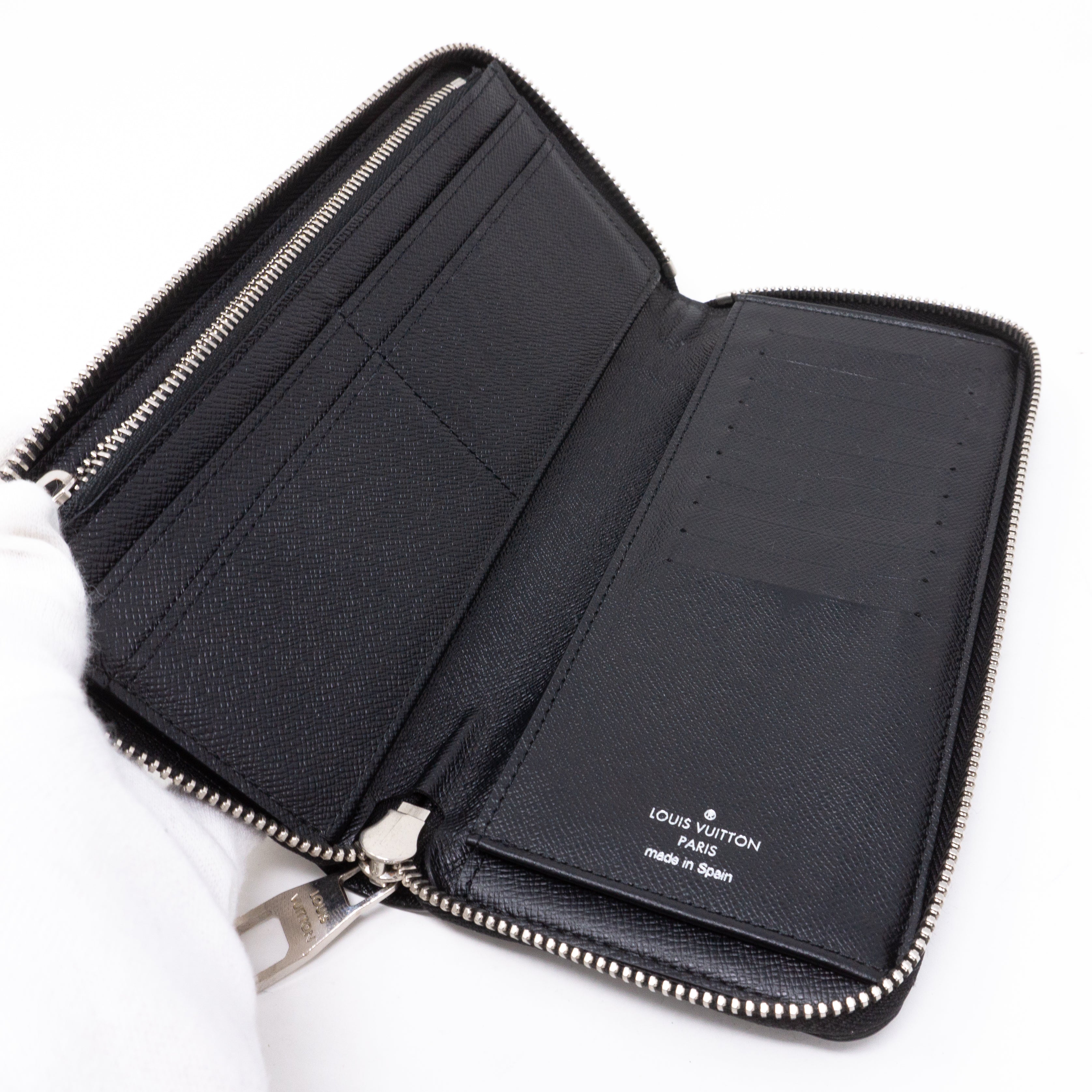 Zippy Vertical Wallet Damier Graphite