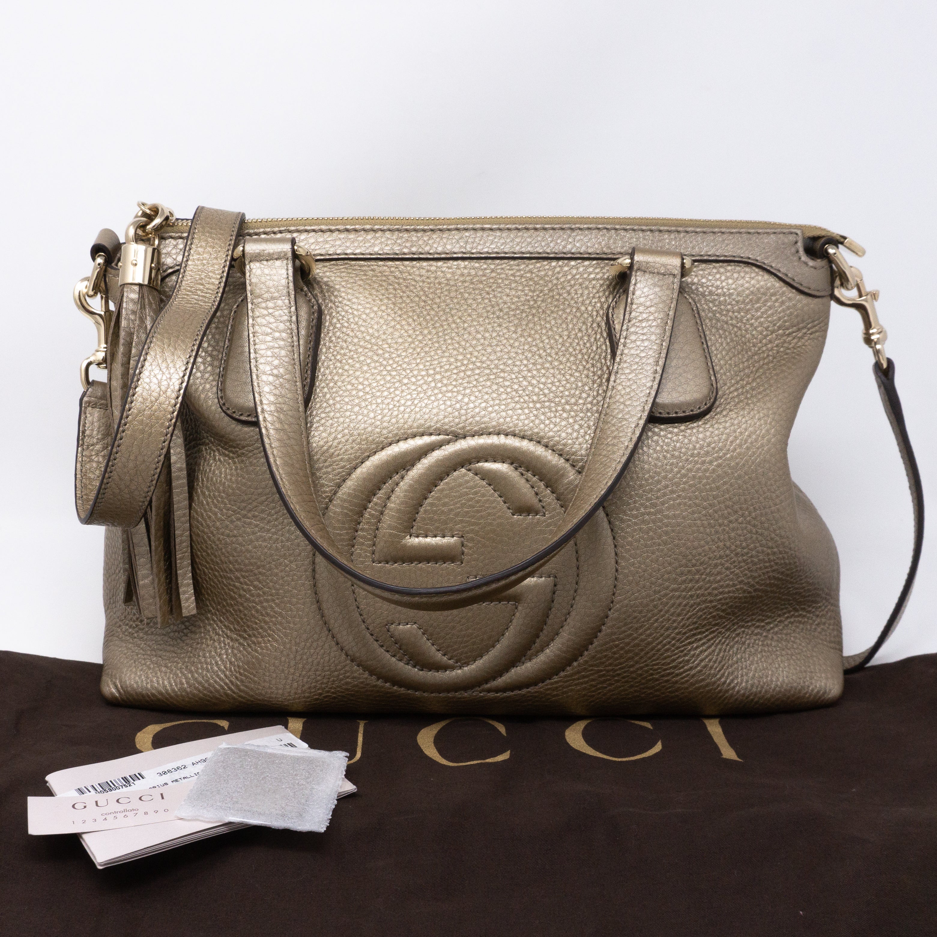 Soho Two Way Champagne Leather