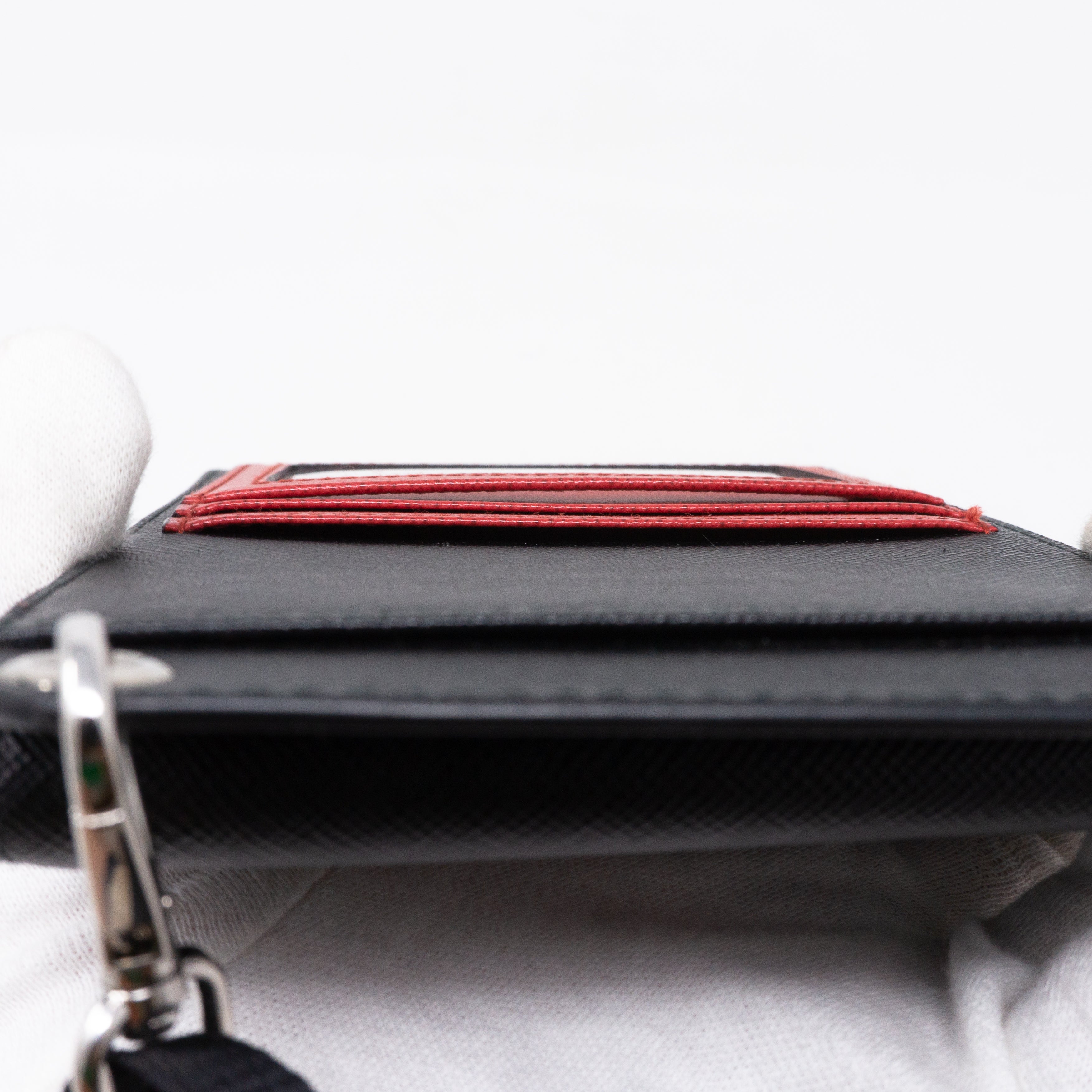 Smartphone Case Black Saffiano Leather