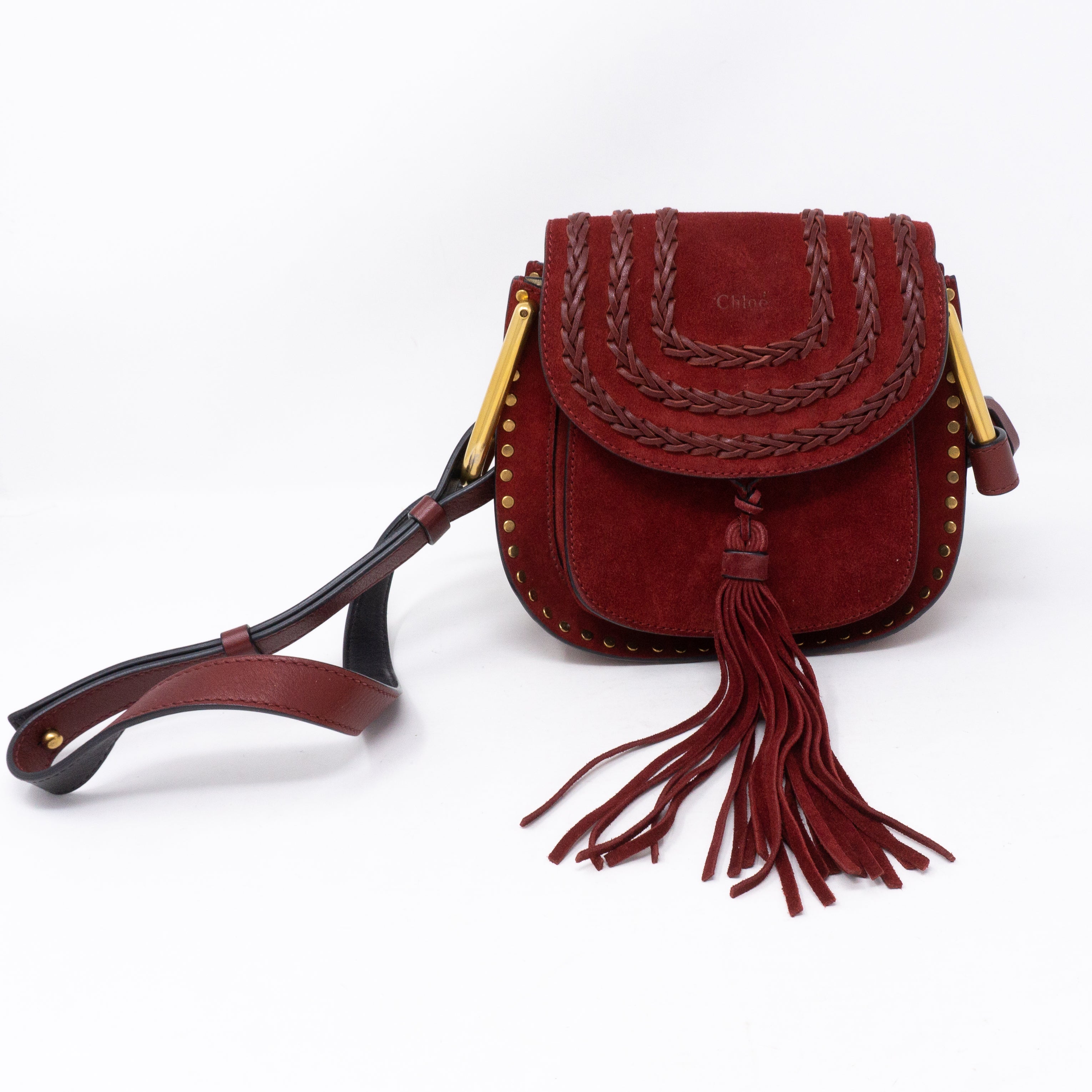 Hudson Mini Red Suede