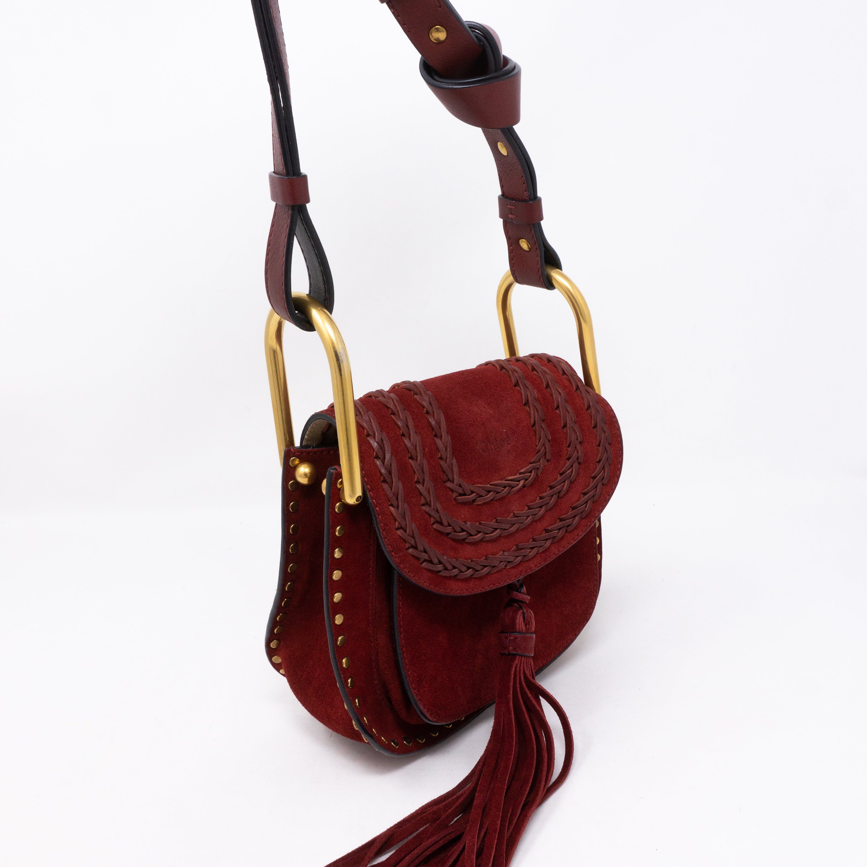 Hudson Mini Red Suede