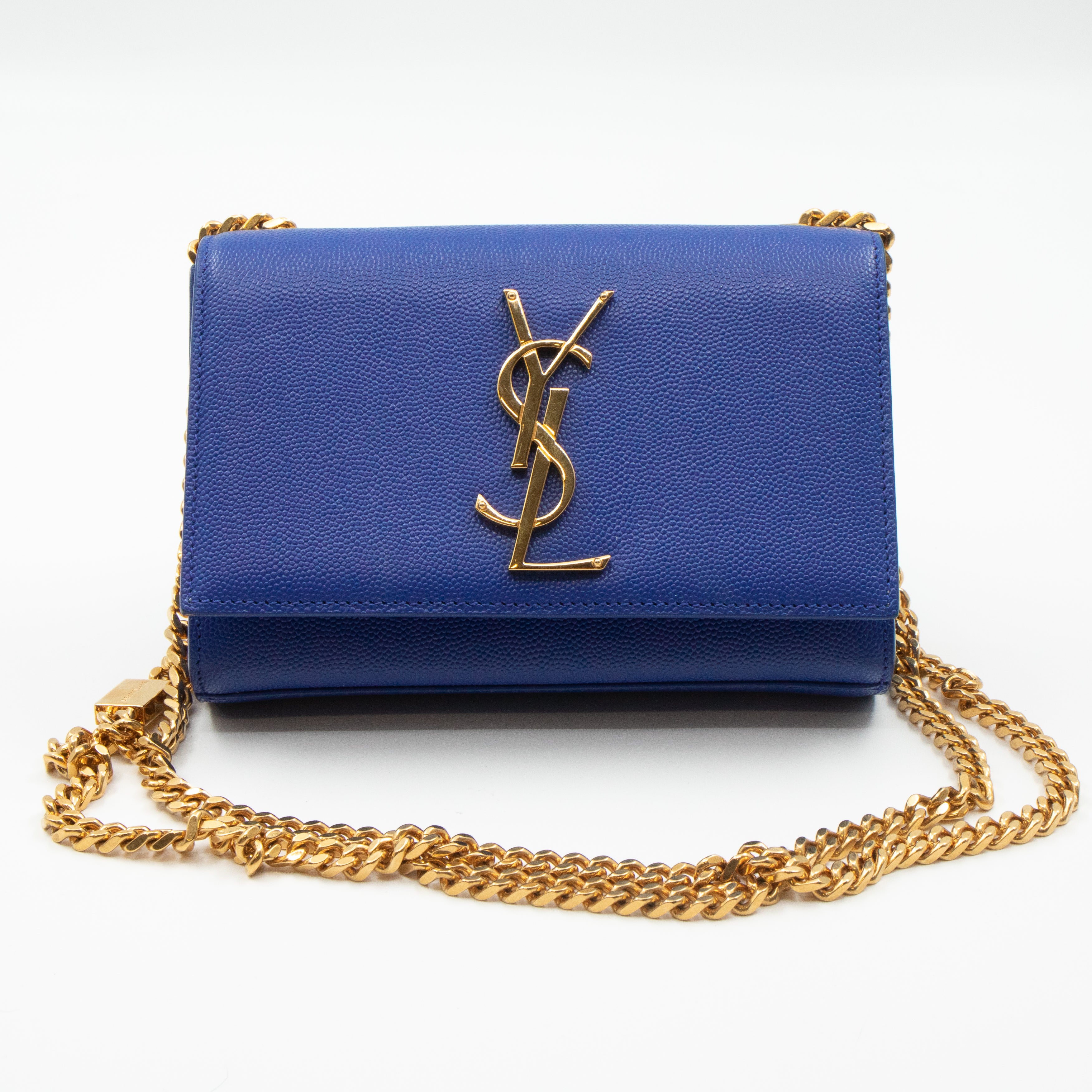 Monogram Kate Small Royal Blue Leather