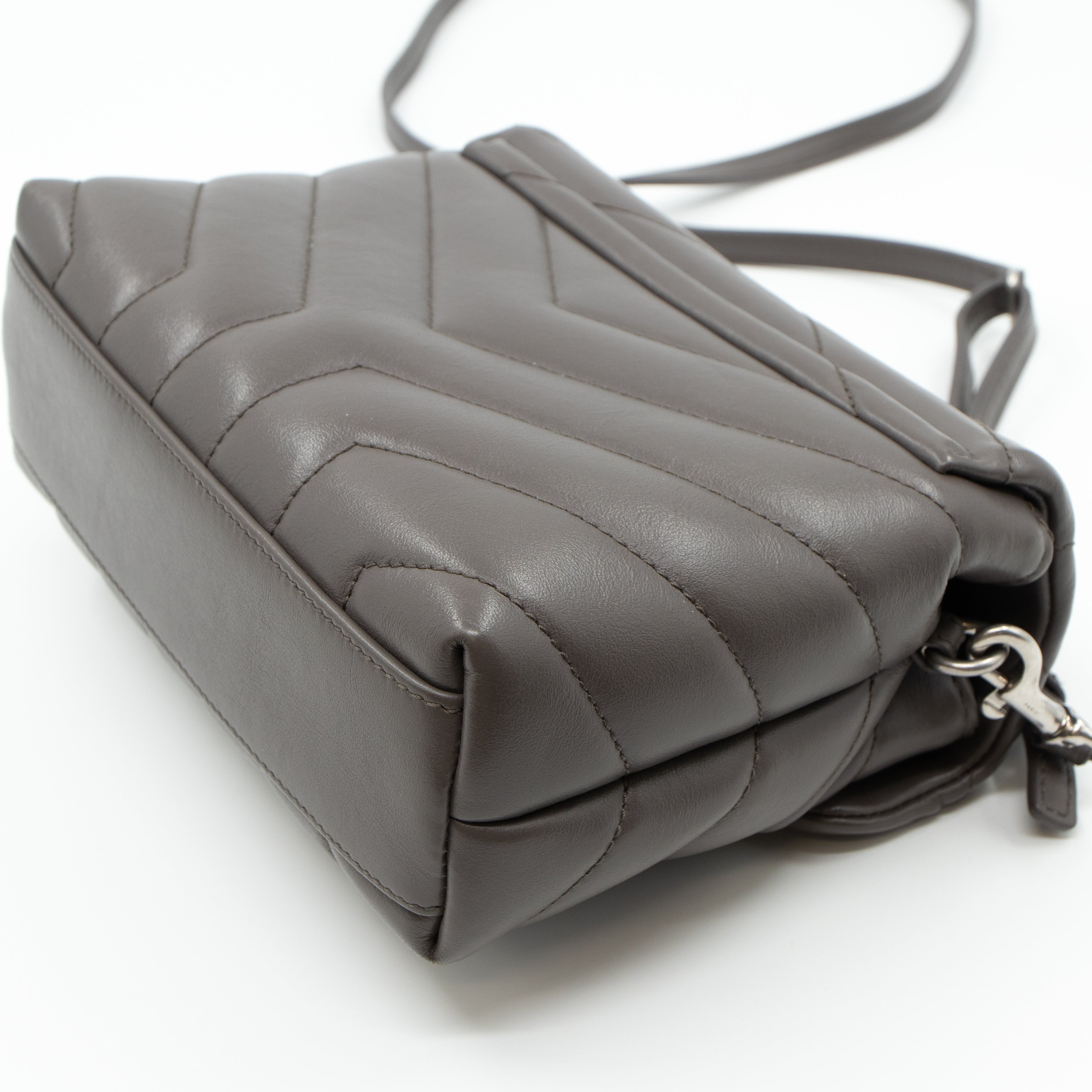 Loulou Toy Grey Leather