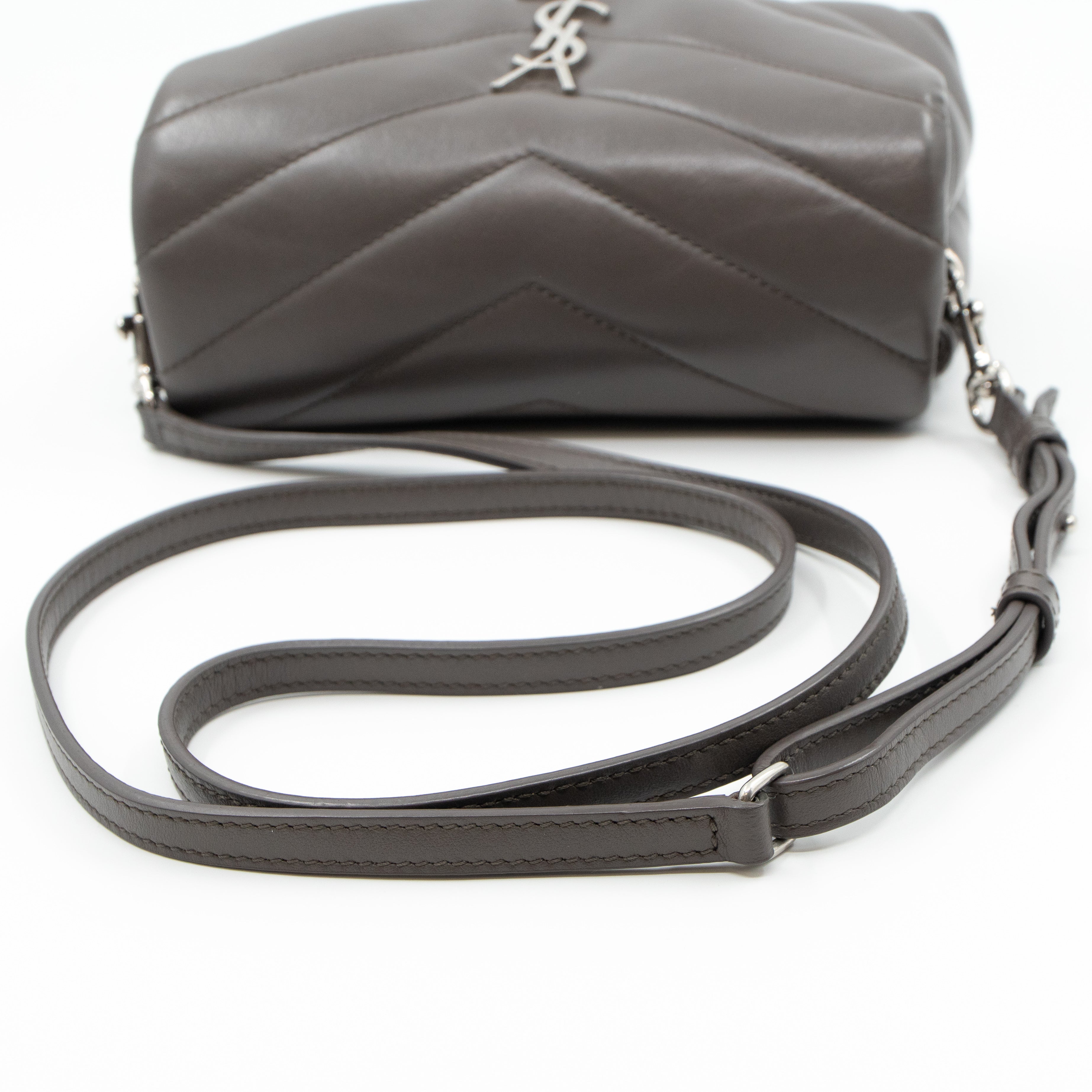 Loulou Toy Grey Leather