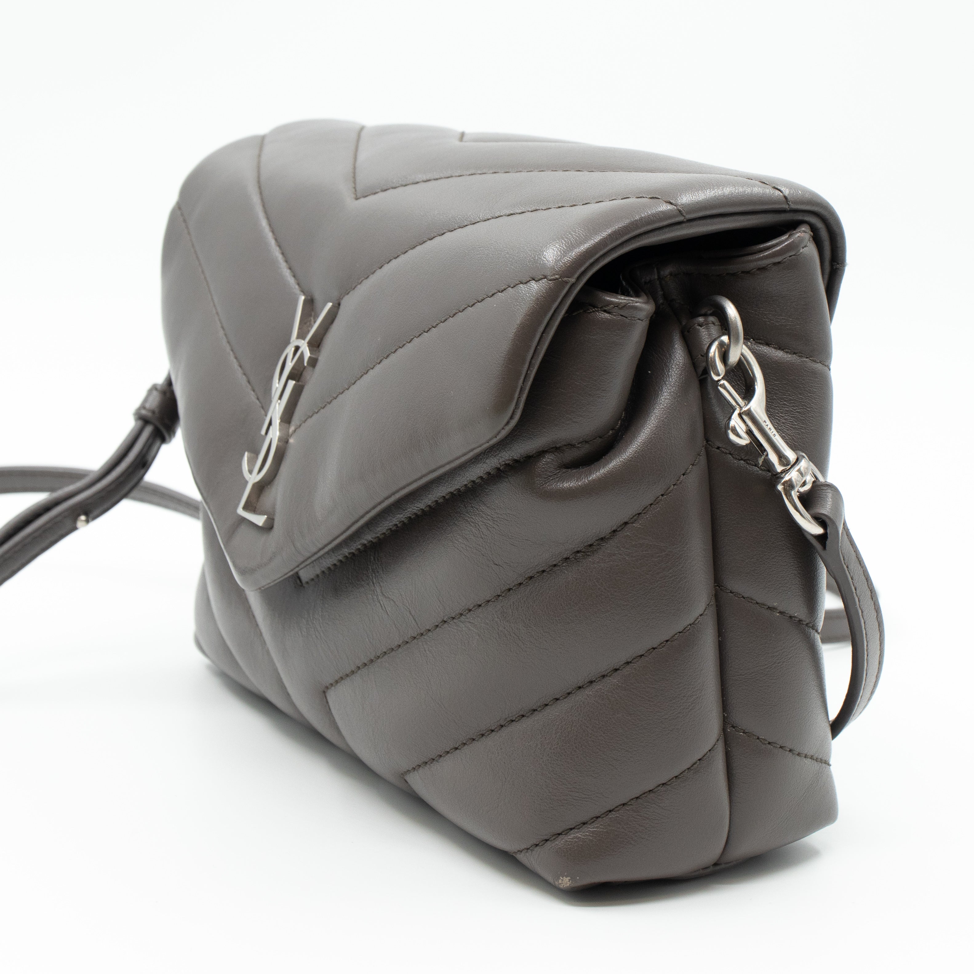 Loulou Toy Grey Leather
