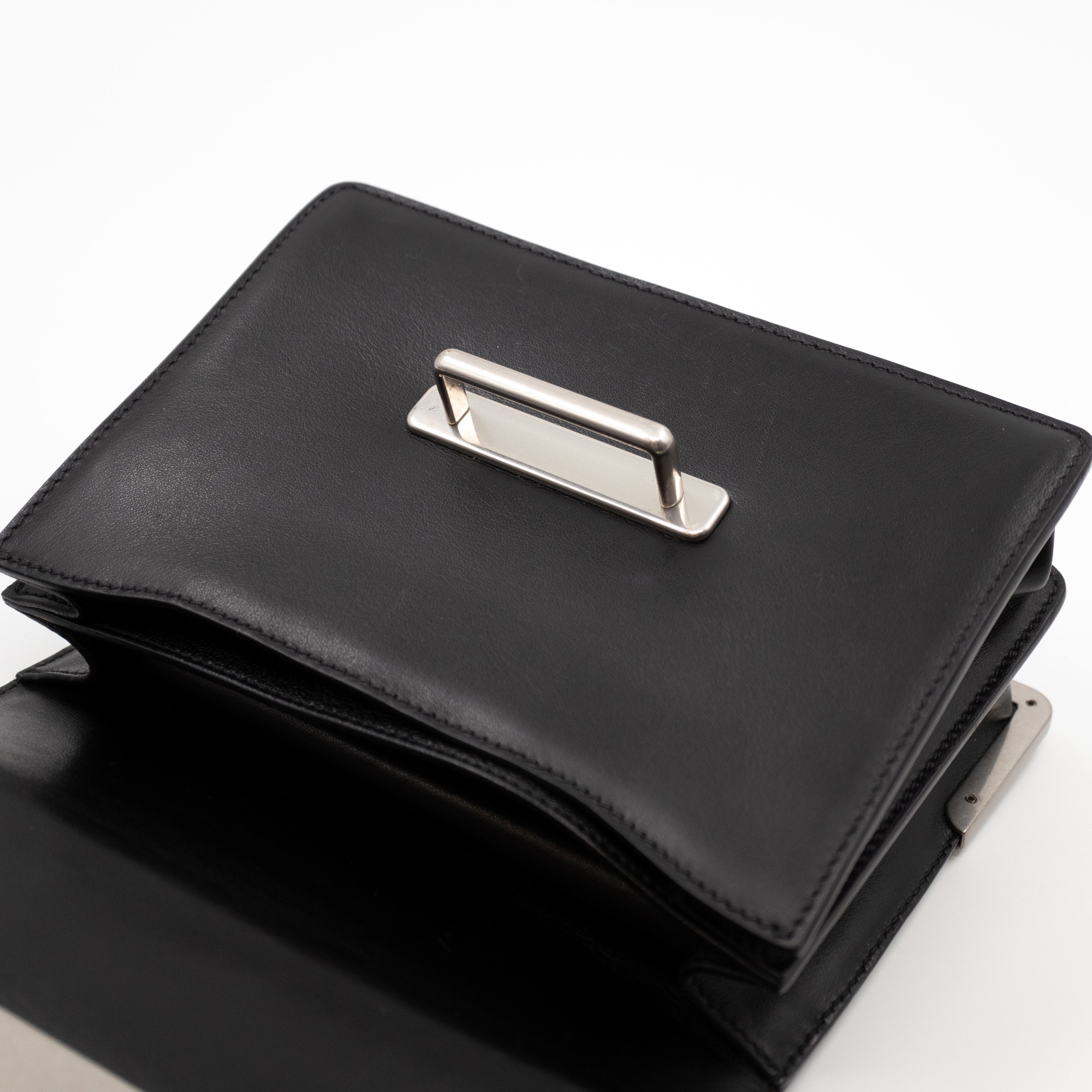 Cahier Studded Black Leather