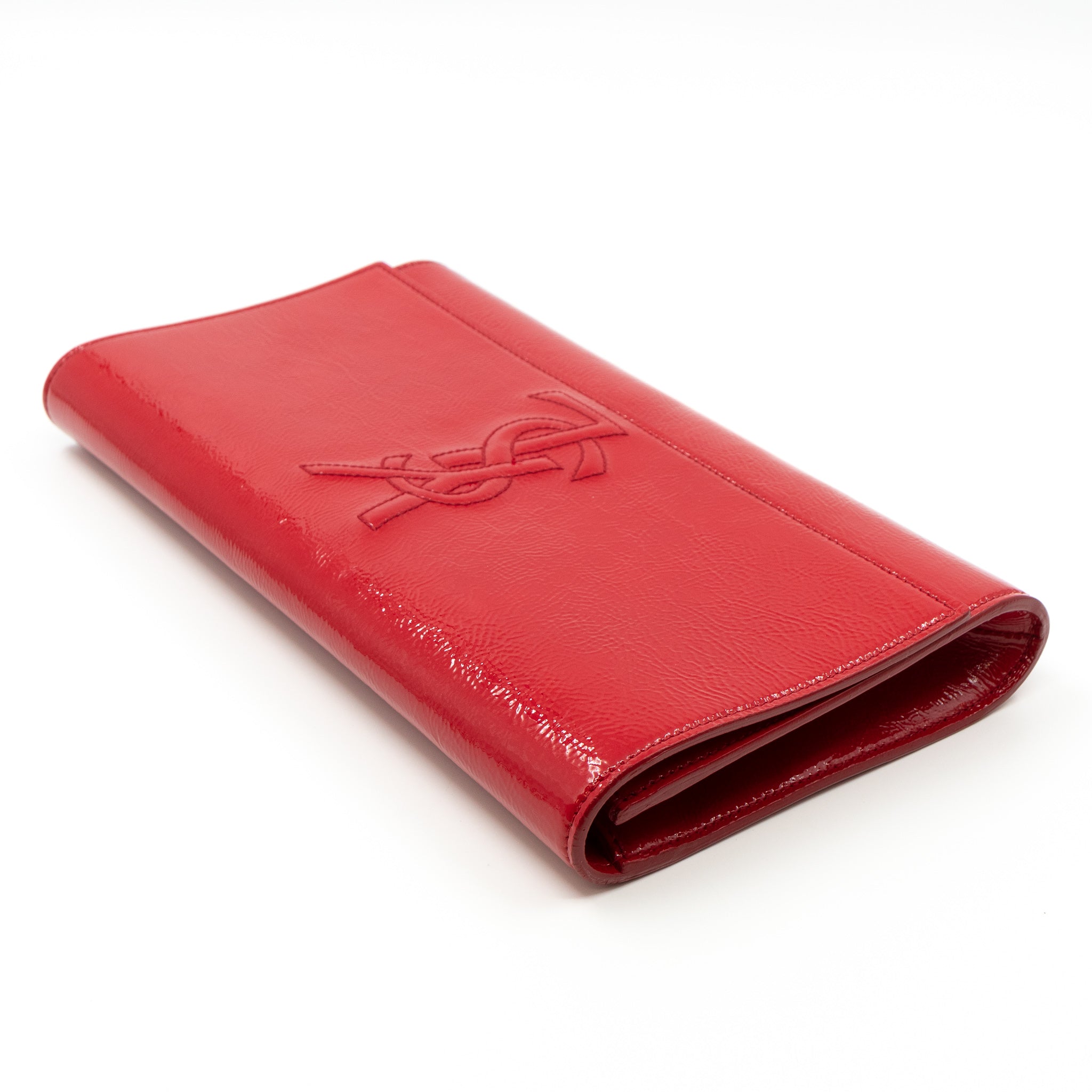 Belle De Jour Clutch Patent Leather Red