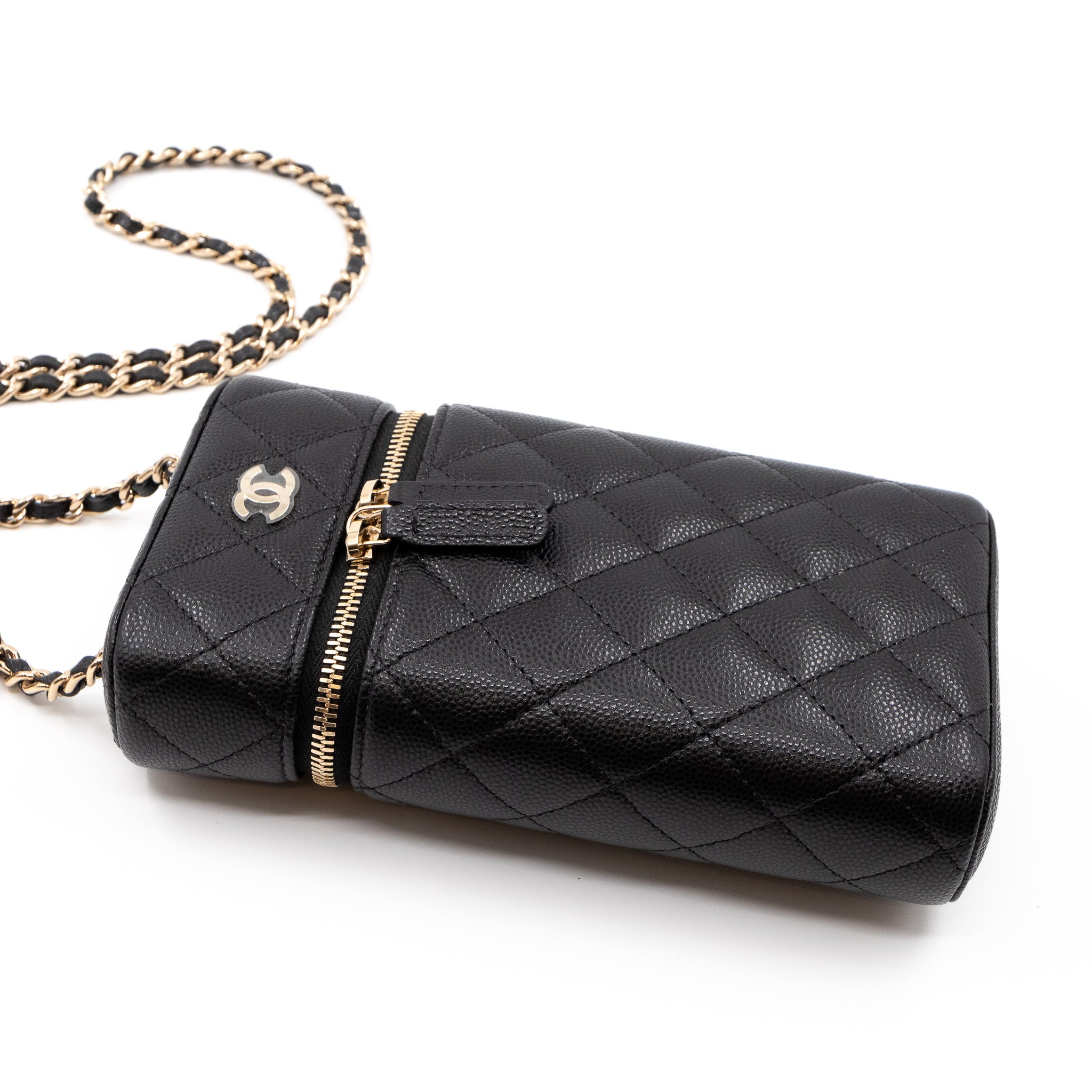 Vanity On Chain Phone Holder Black Caviar