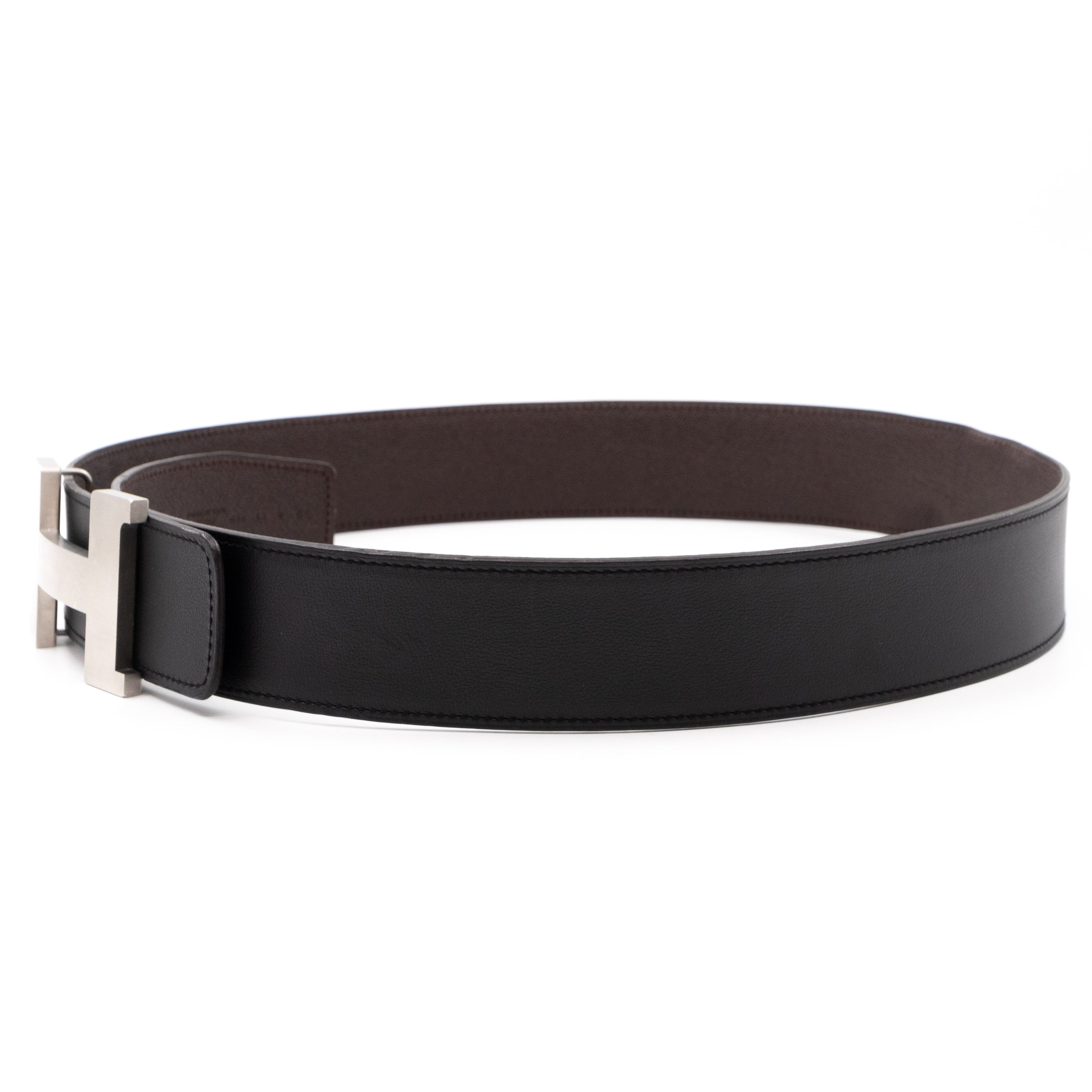 Constance H Buckle Reversible Belt 90 cm Black & Brown