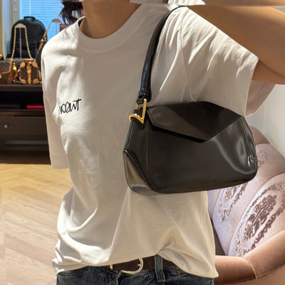 Toyin Shoulder Bag Brown Brushed Leather