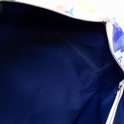 Keepall 50 Bandouliere Monogram Watercolor White