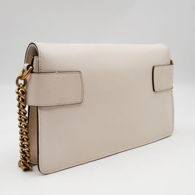 Broadway Sylvie Web Animalier Tiger Head White Leather