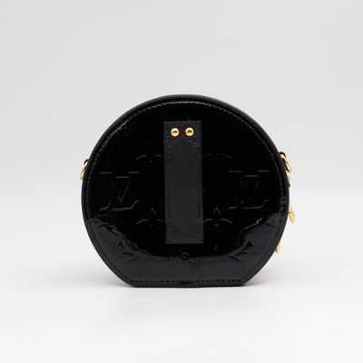 Mini Boite Chapeau Black Vernis Gold