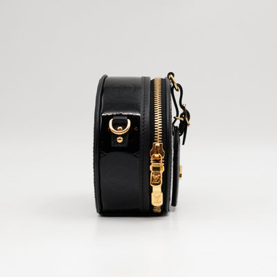 Mini Boite Chapeau Black Vernis Gold