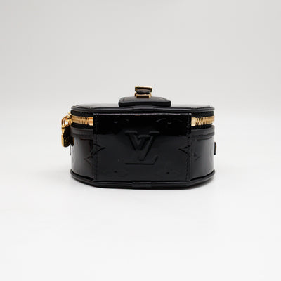 Mini Boite Chapeau Black Vernis Gold