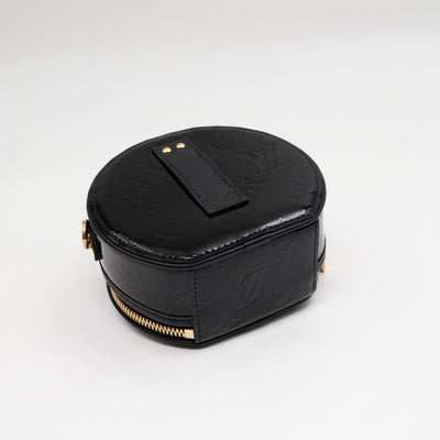 Mini Boite Chapeau Black Vernis Gold