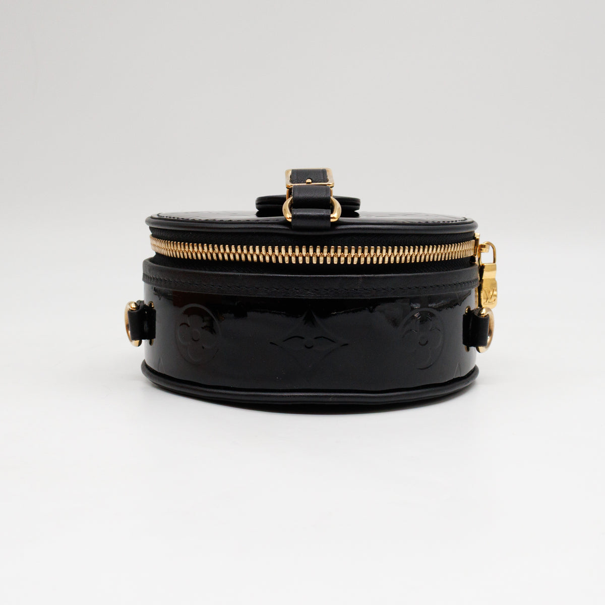 Mini Boite Chapeau Black Vernis Gold
