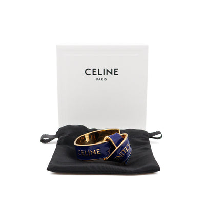 Ribbon Knotted Cuff Bracelet Navy