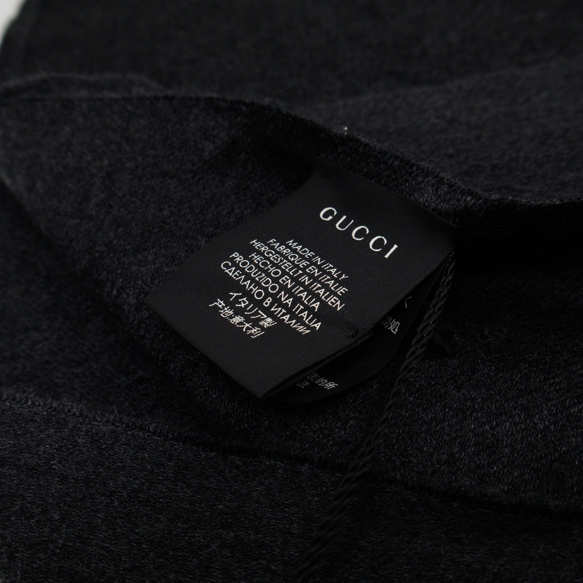GG Wool Scarf Grey