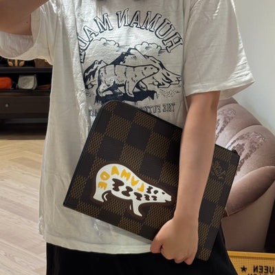 LV x Nigo Pochette Jour GM Giant Damier Ebene