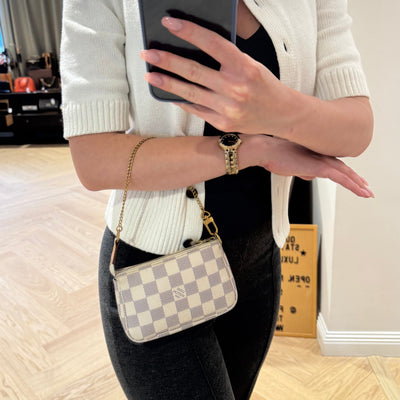 Mini Pochette Accessoires Damier Azur